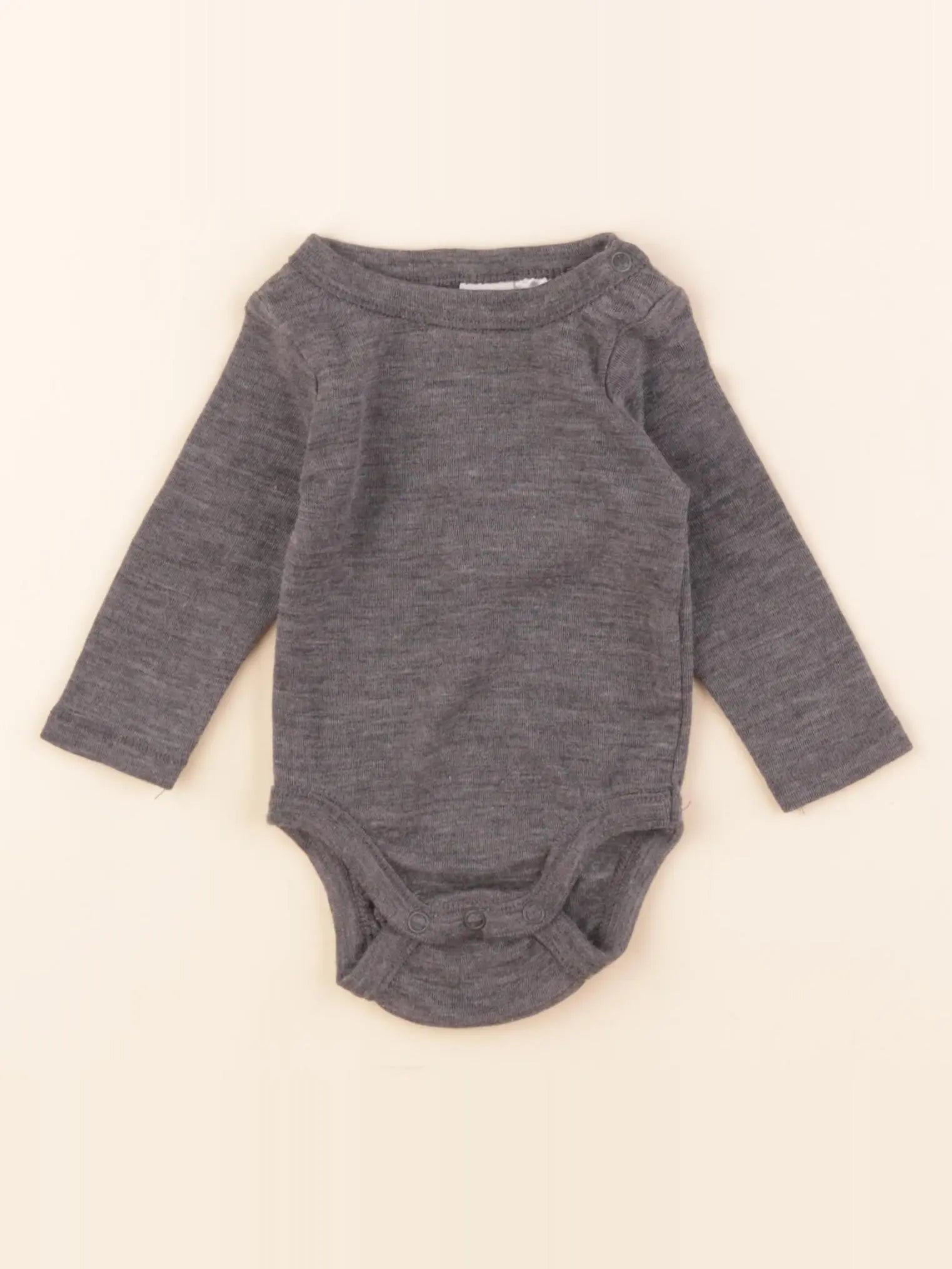 H&M - body gris - 1/2 mois