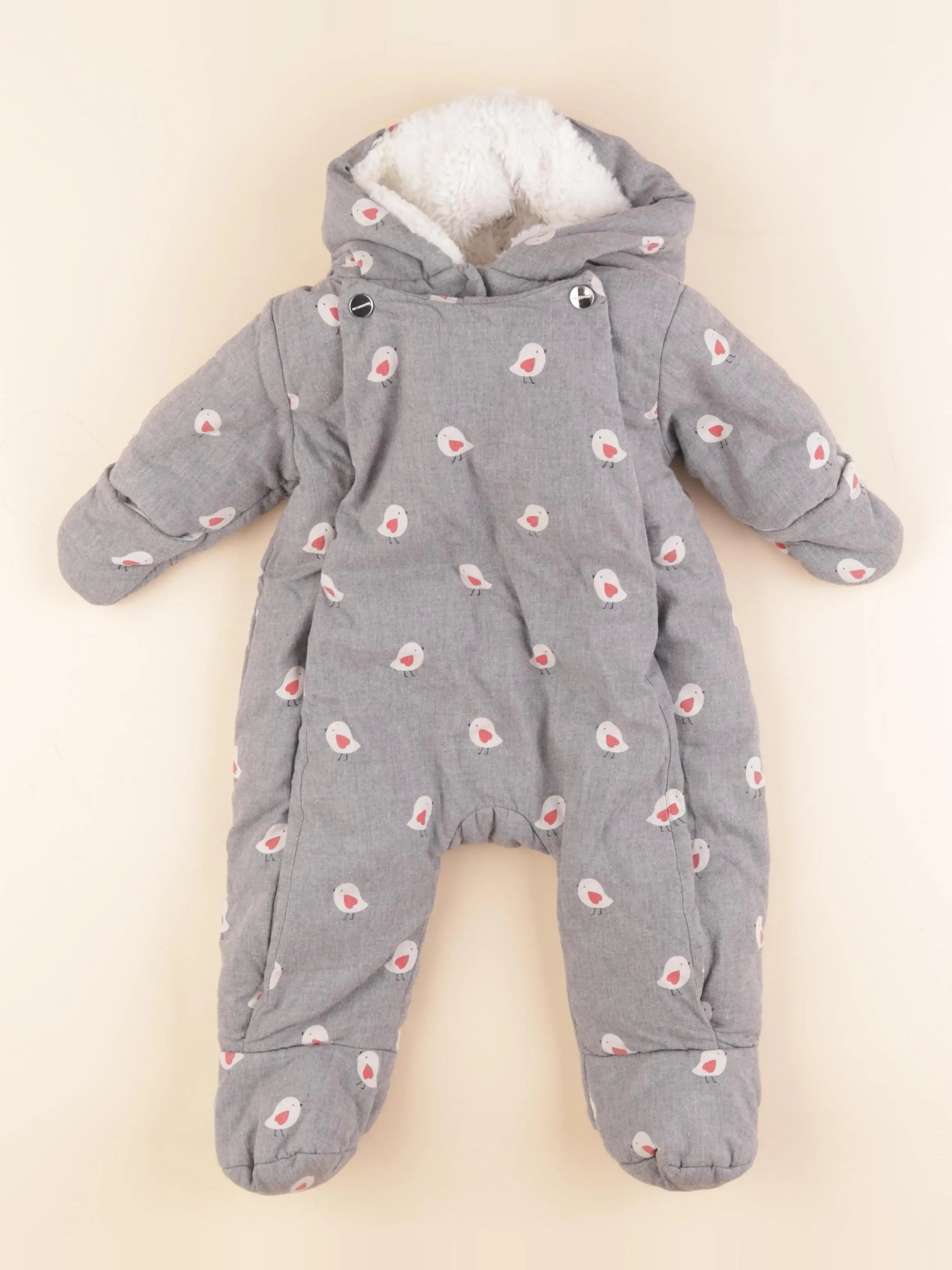Jacadi - combi-pilote gris - 6 mois