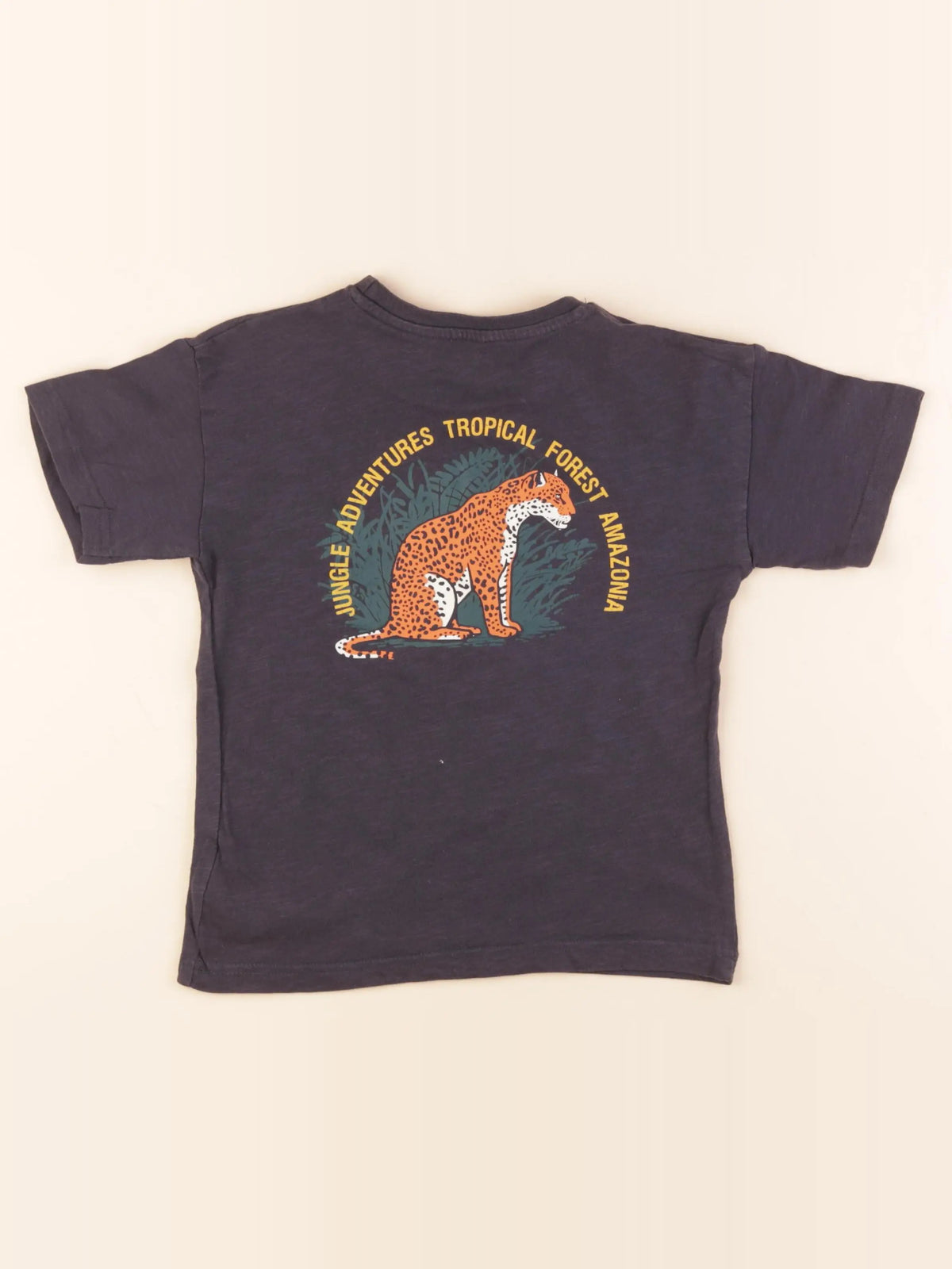 Vertbaudet - tee-shirt imprimé au dos gris - 6 ans