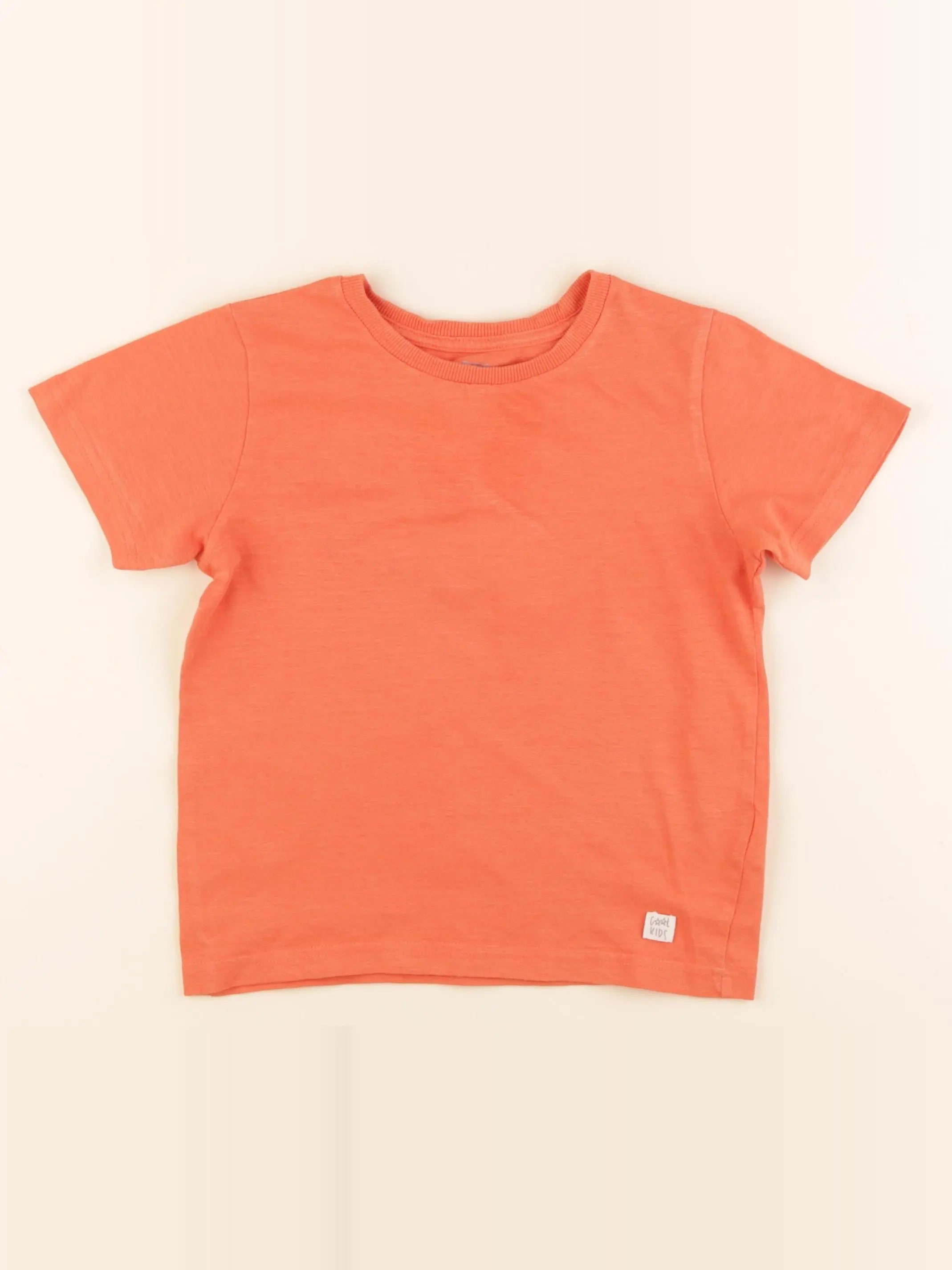 Vertbaudet - tee-shirt orange - 6 ans