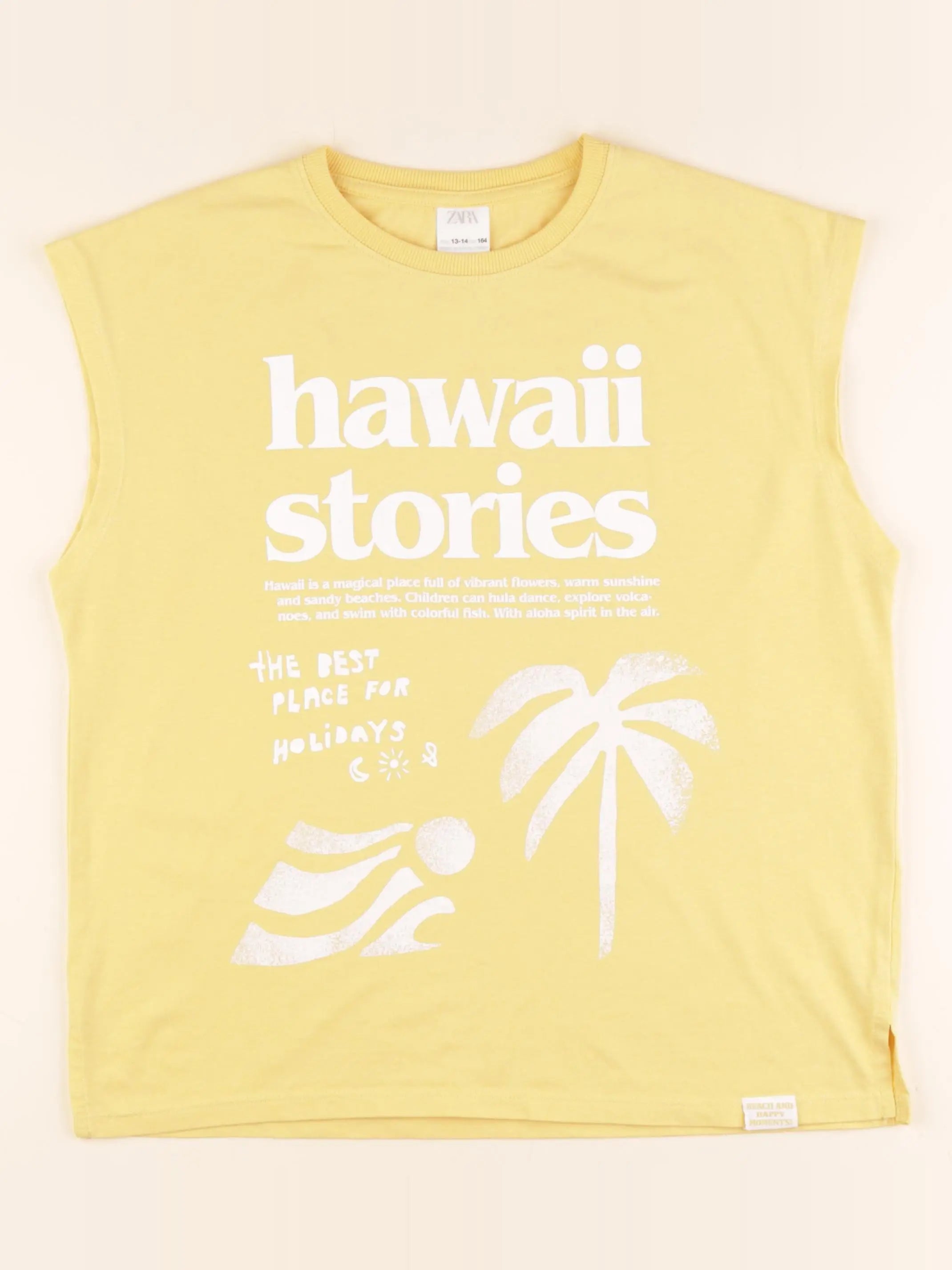 Zara - débardeur jaune - 13/14 ans