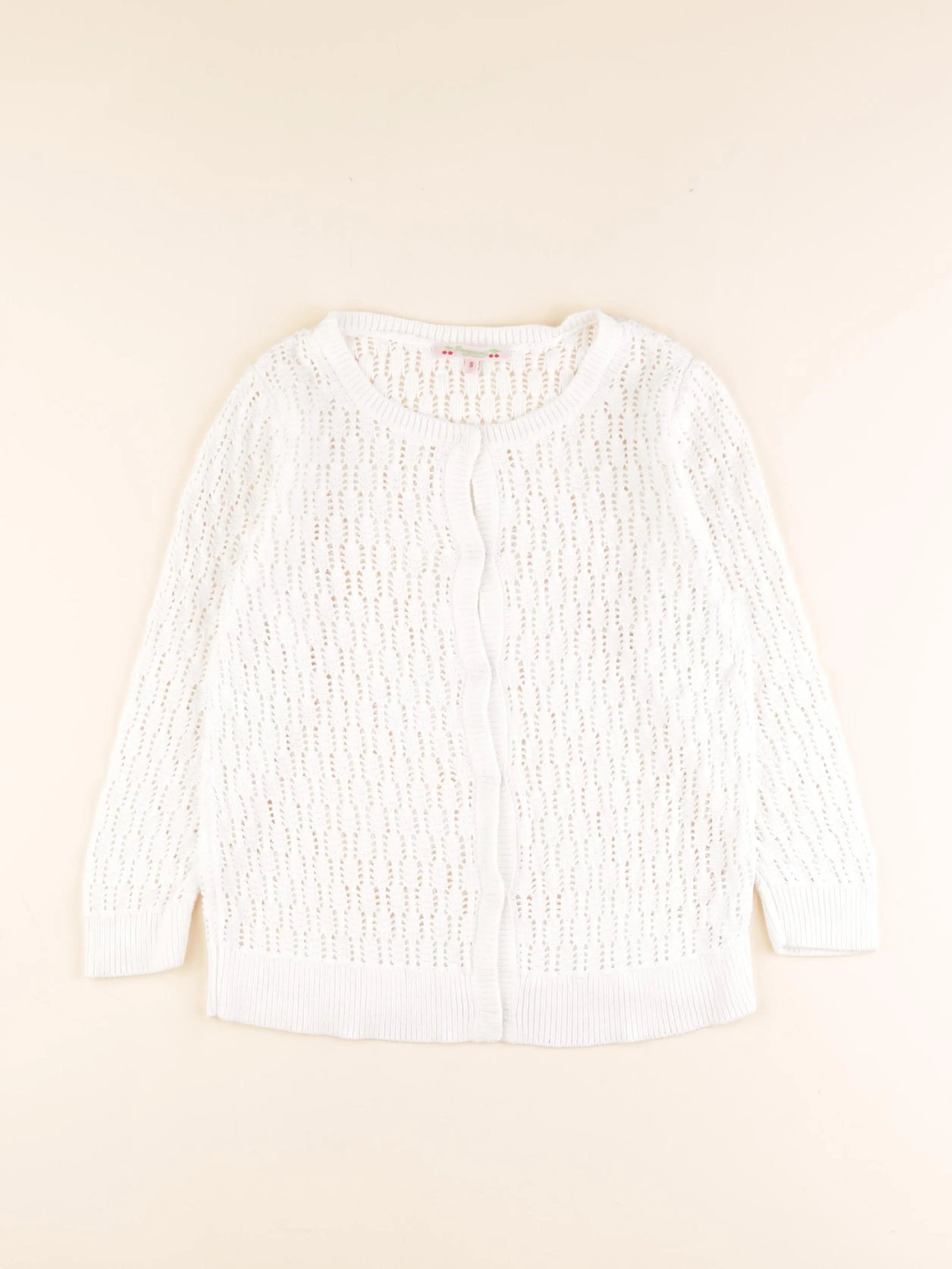 Bonpoint - gilet blanc - 12/13 ans