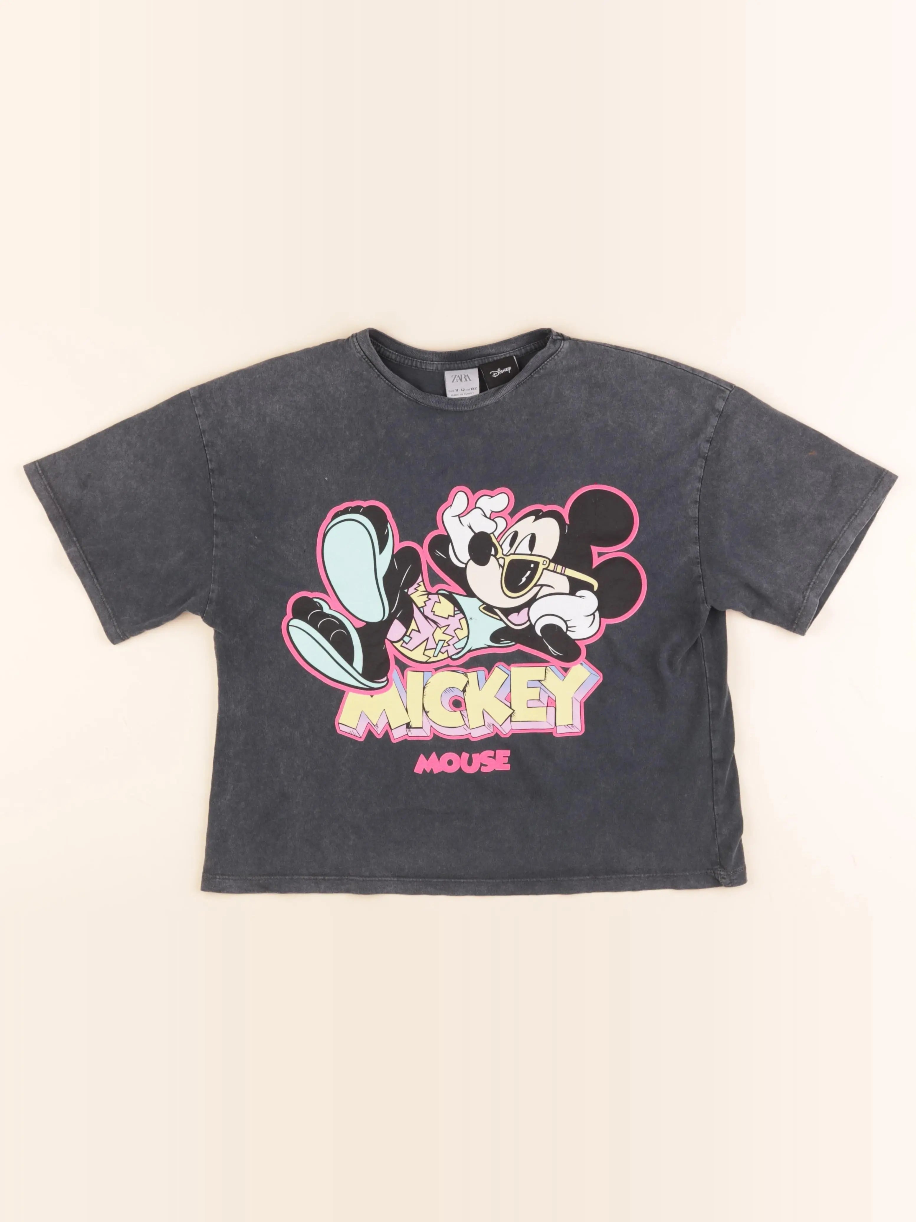 Zara - tee-shirt gris - 11/12 ans