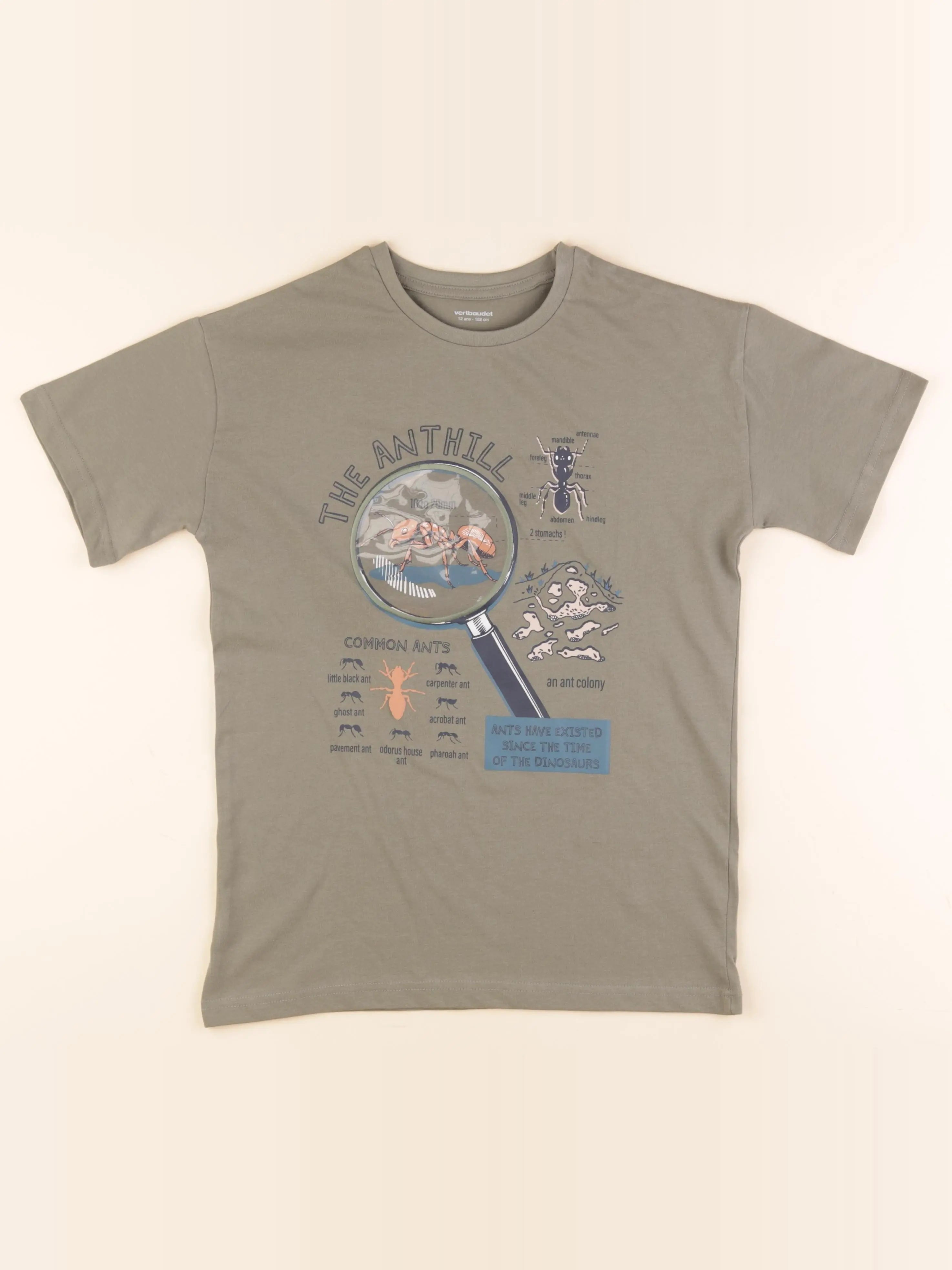 Vertbaudet - tee-shirt vert - 12 ans