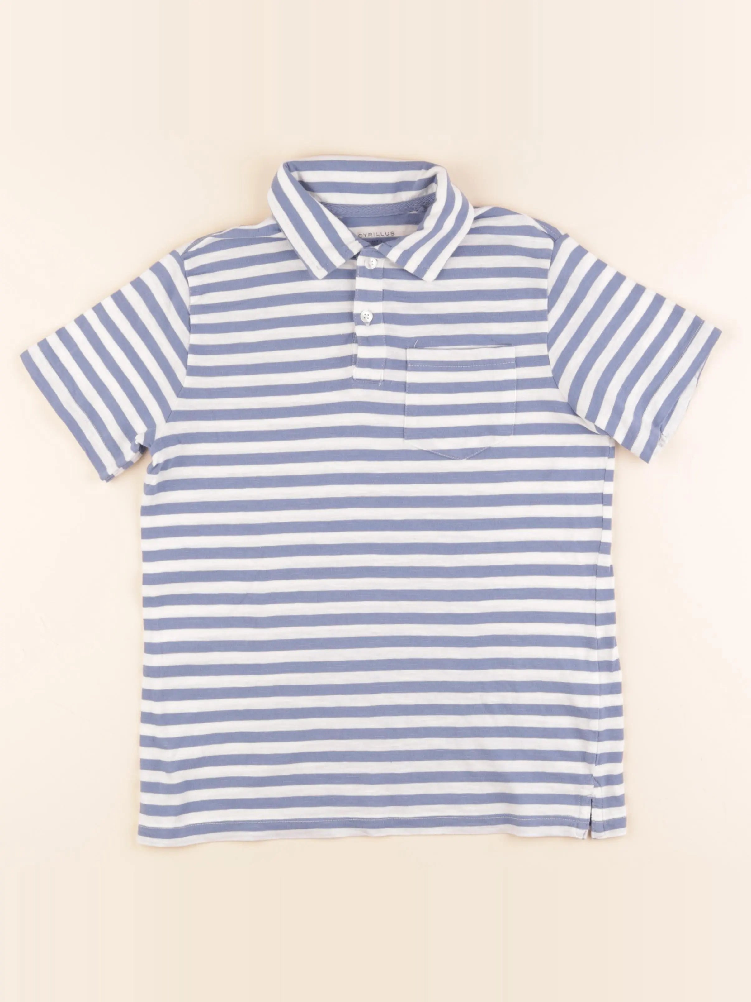 Cyrillus - polo bleu - 10 ans