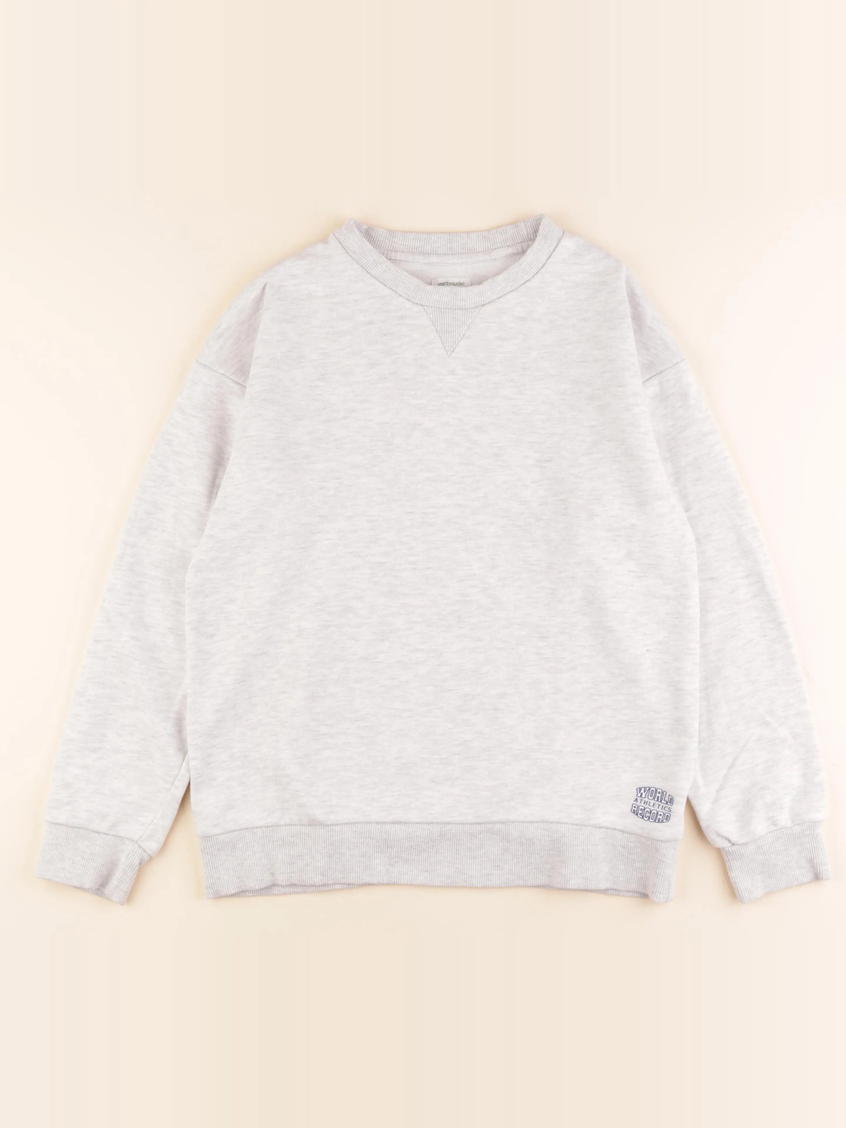 Vertbaudet - sweat gris - 12 ans