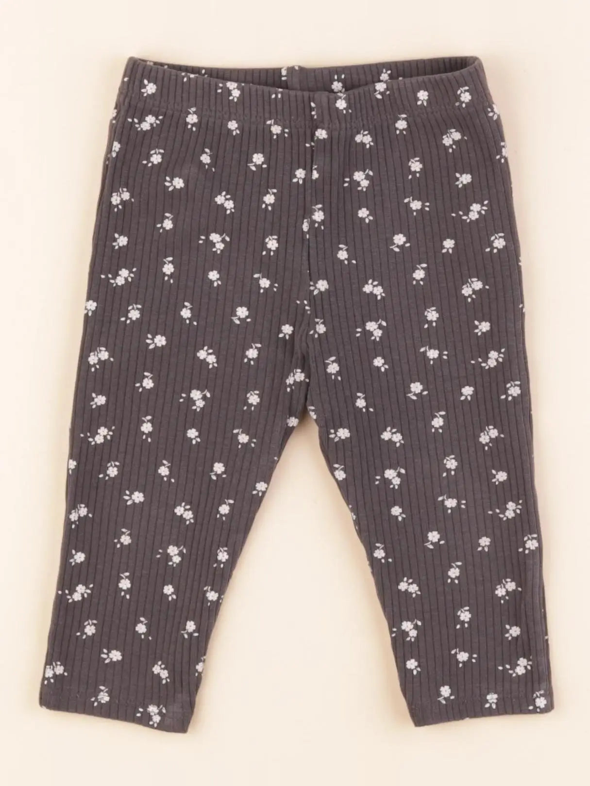 Vertbaudet - legging gris - 12 mois