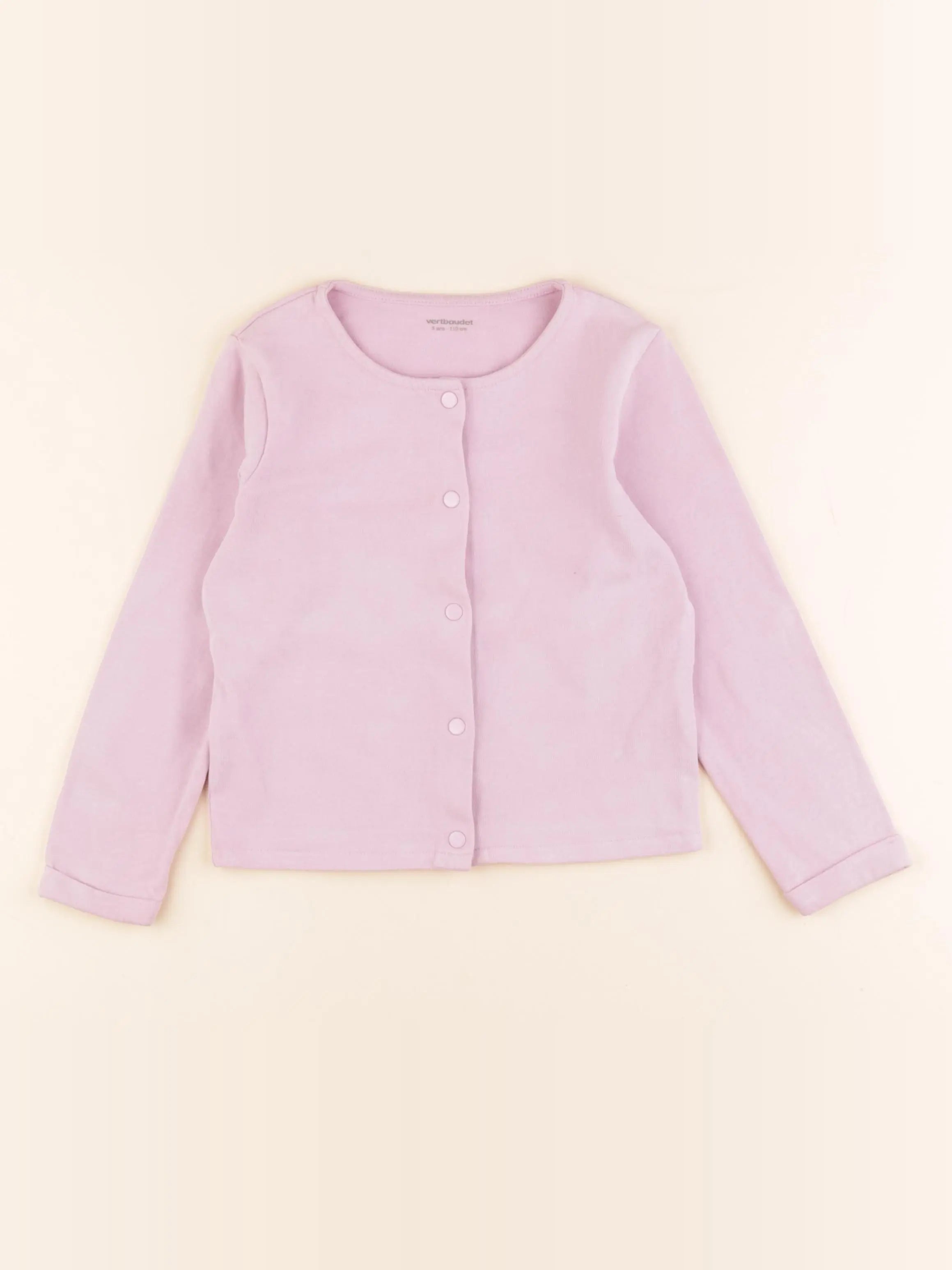 Vertbaudet - tee-shirt rose - 5 ans