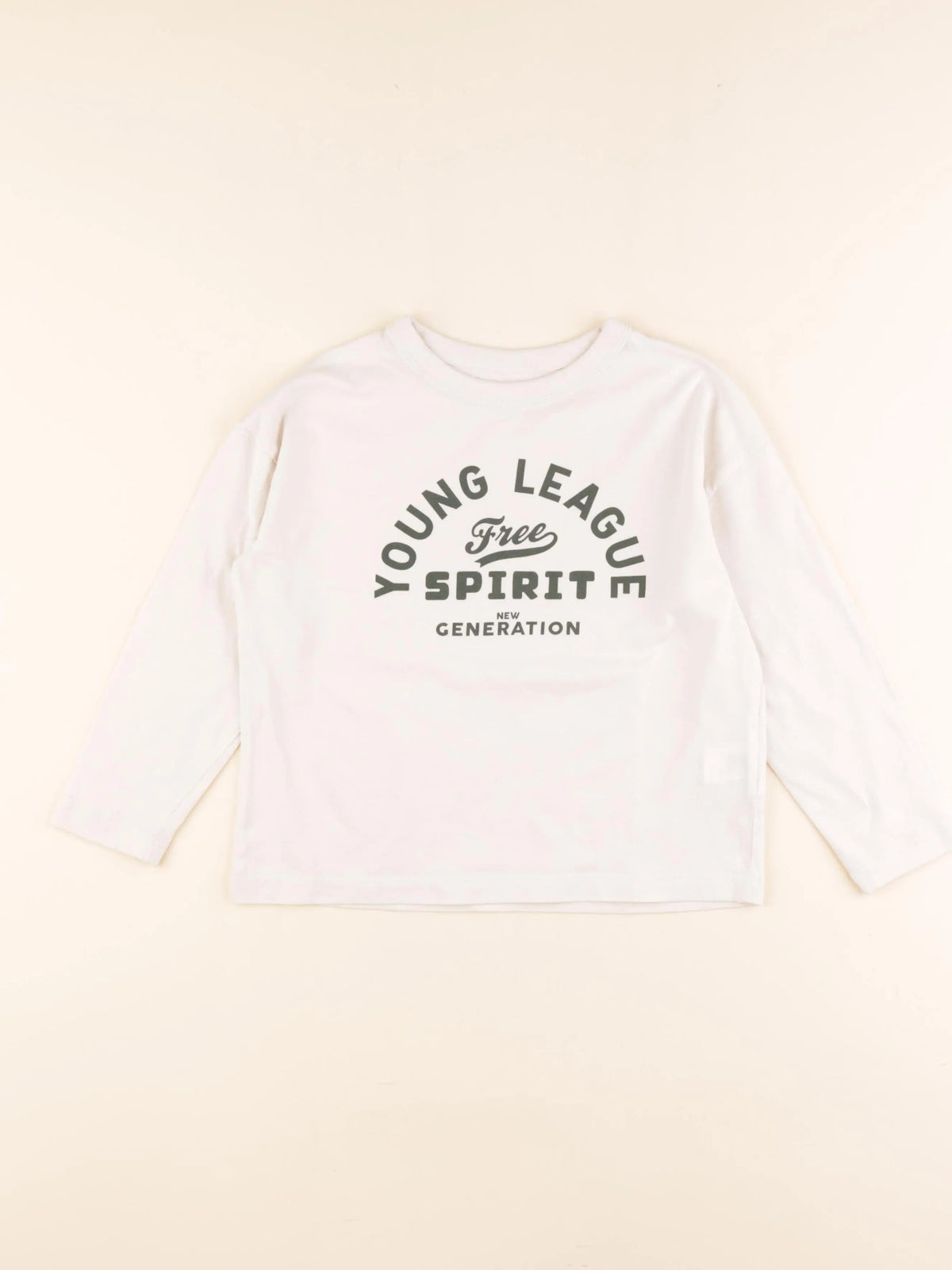 Monoprix - tee-shirt beige - 5 ans