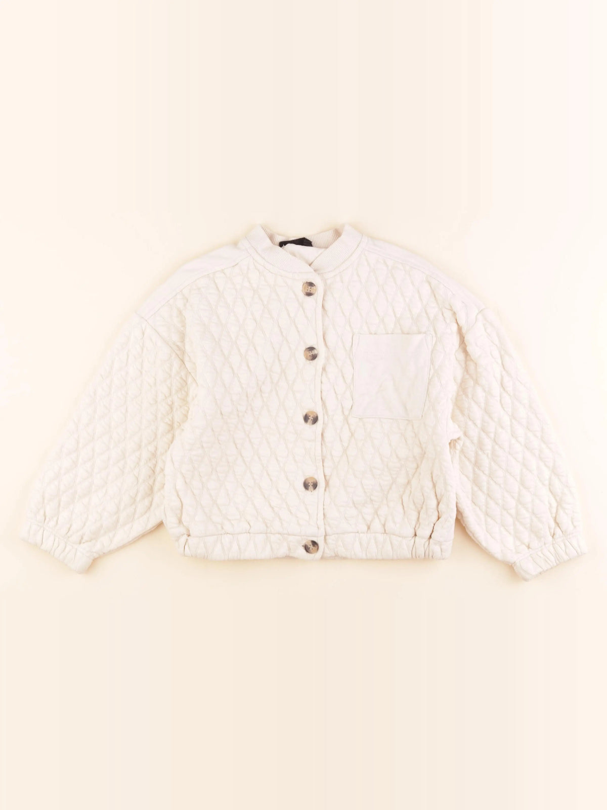 Monoprix - gilet beige - 8 ans