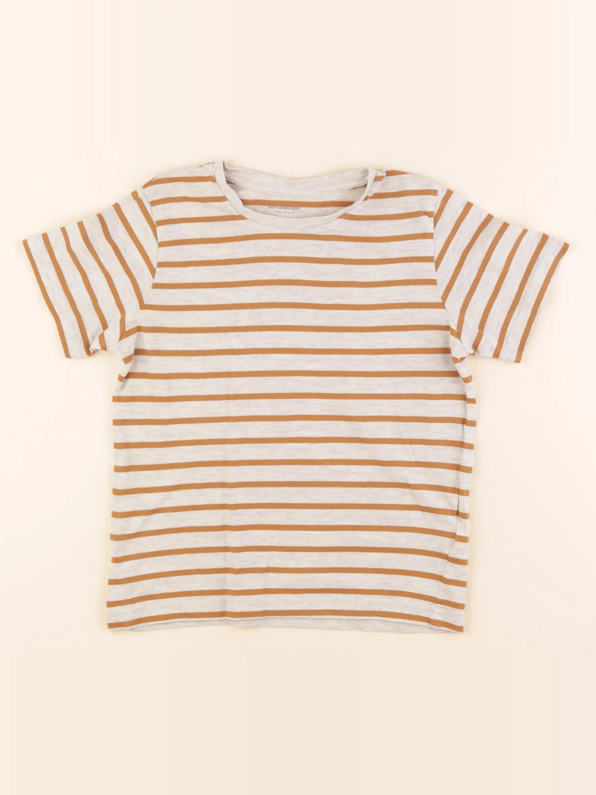 Vertbaudet - tee-shirt marron, beige - 6 ans