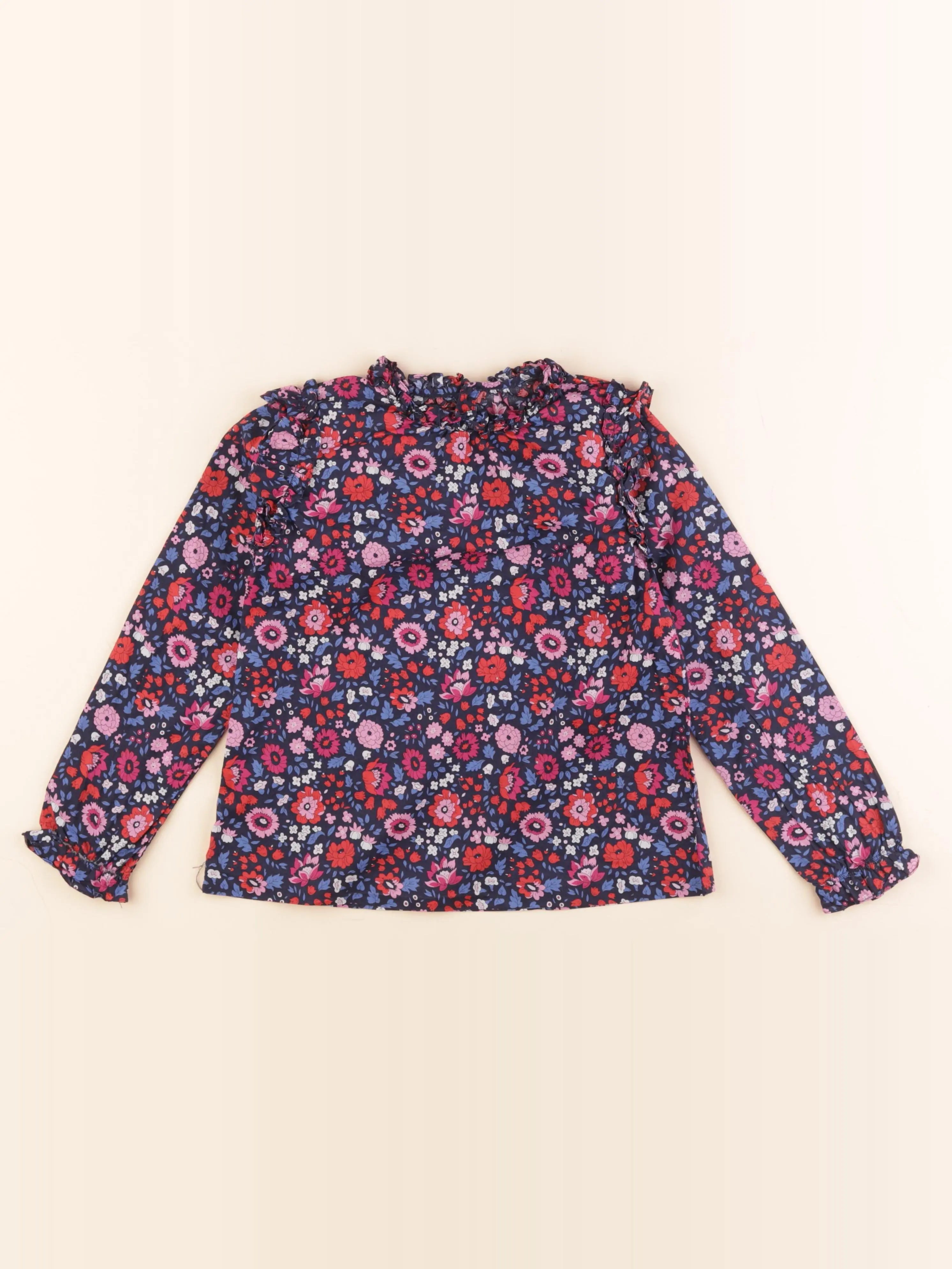 Jacadi - blouse liberty bleu - 8 ans