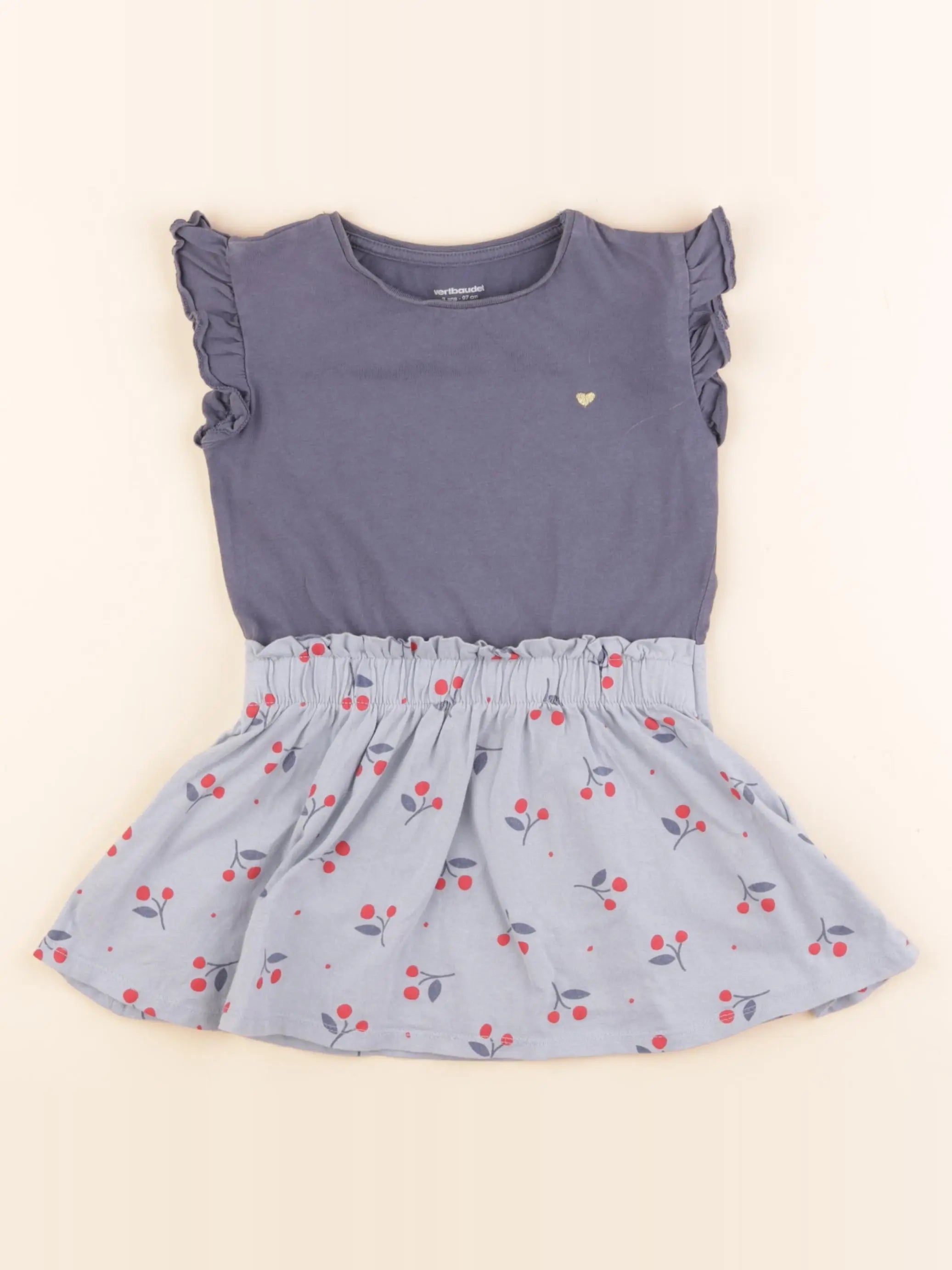 Vertbaudet - robe bleu - 3 ans