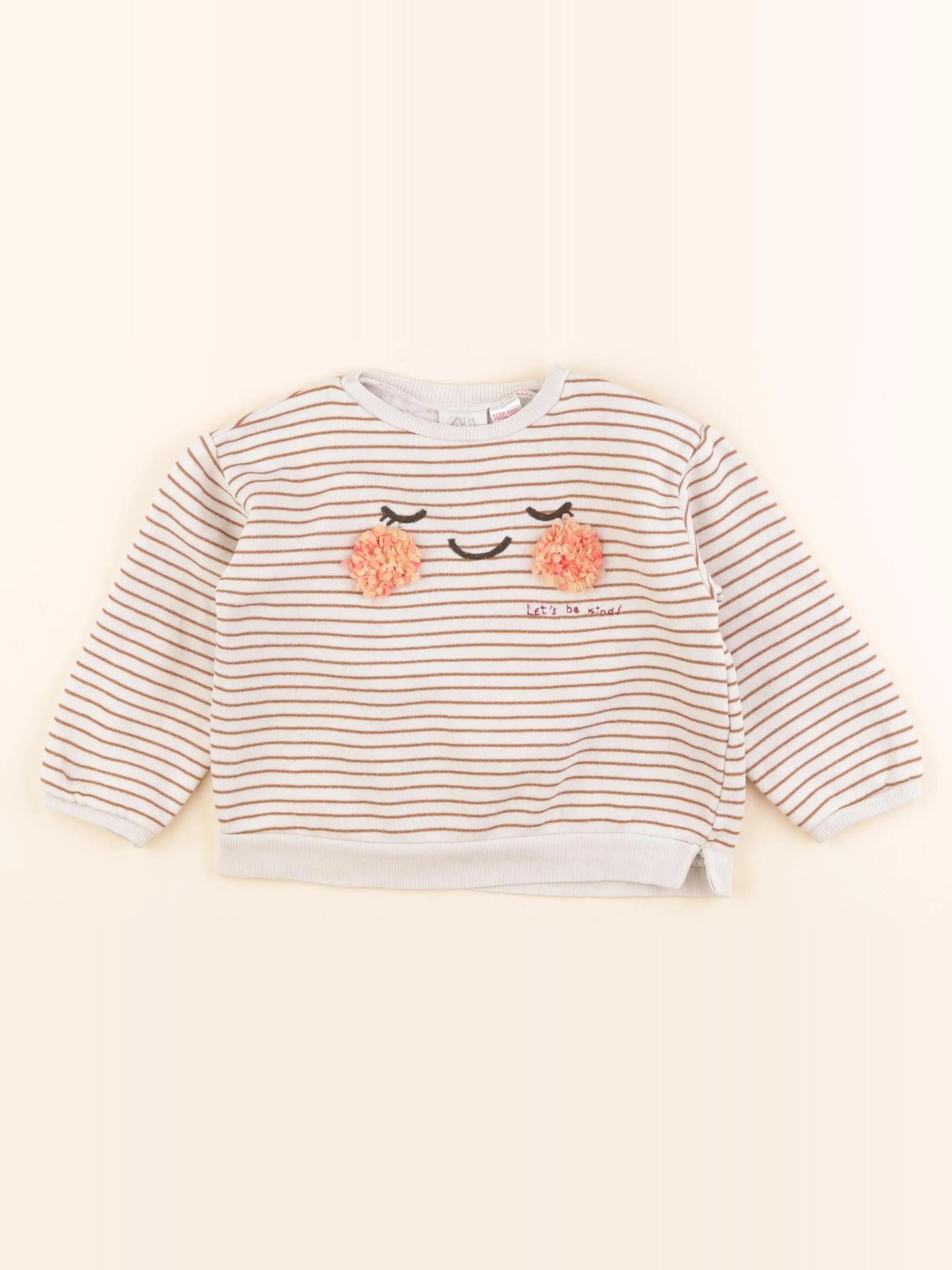Zara - sweat beige - 3 ans