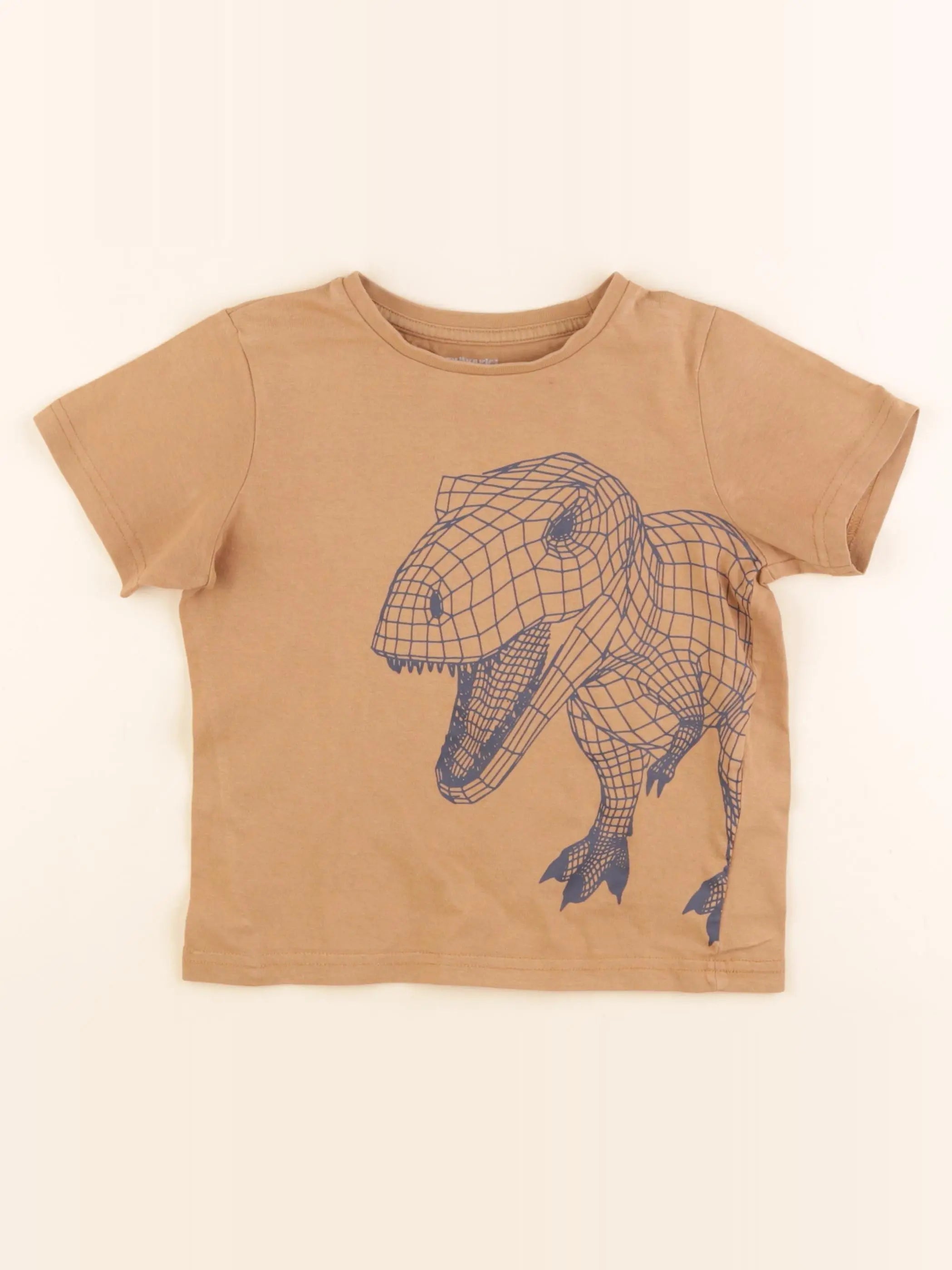 Vertbaudet - tee-shirt marron - 6 ans