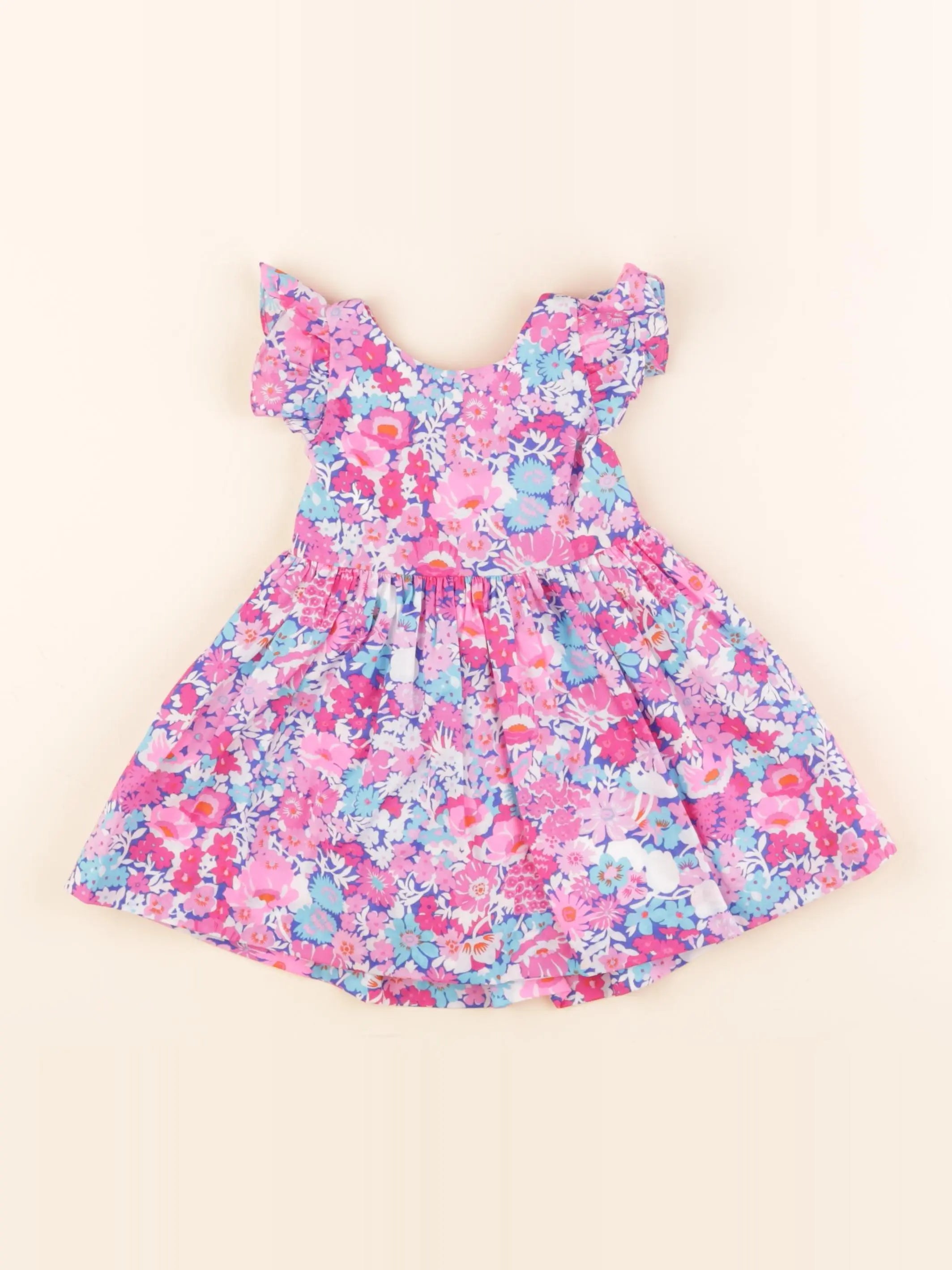 Jacadi - robe liberty multicolore - 12 mois