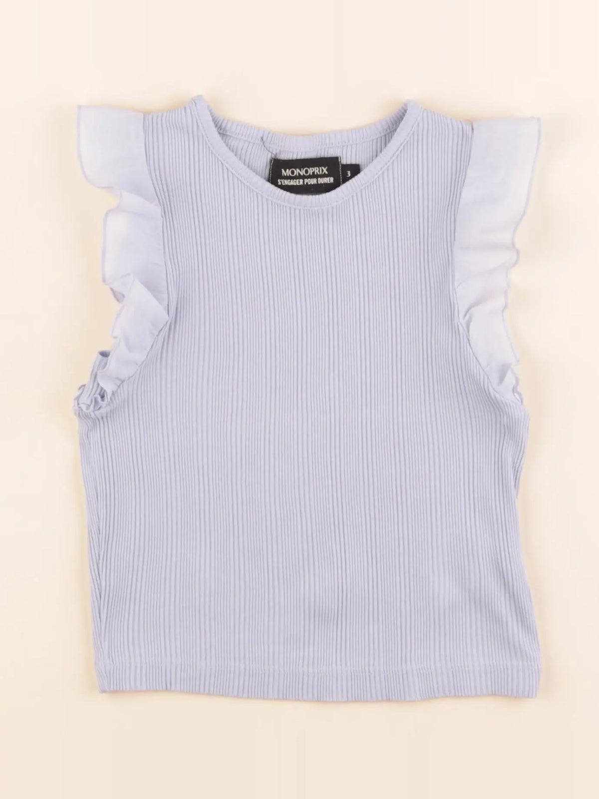 Monoprix - tee-shirt bleu - 3 ans