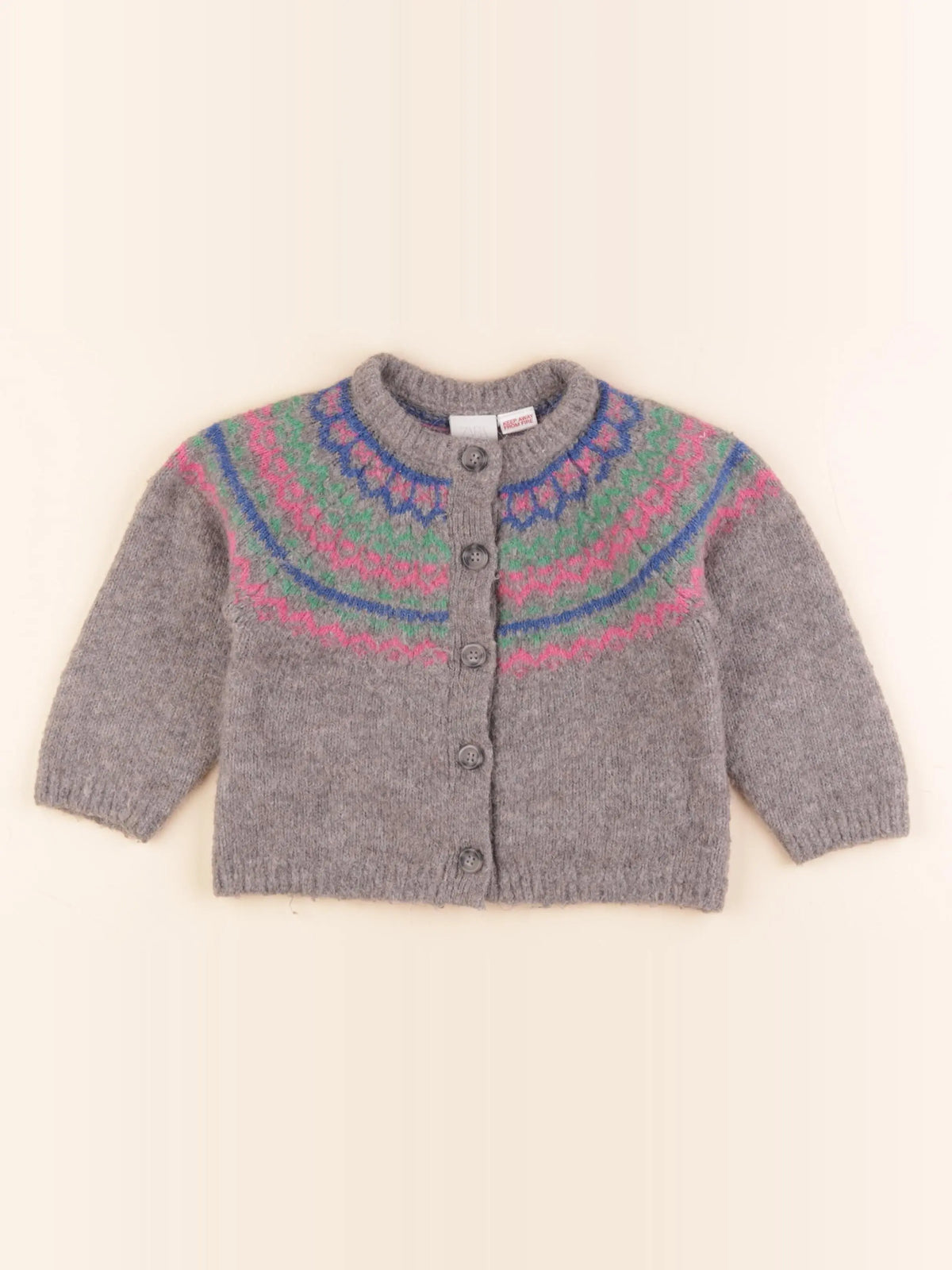 Zara - gilet gris - 3 ans