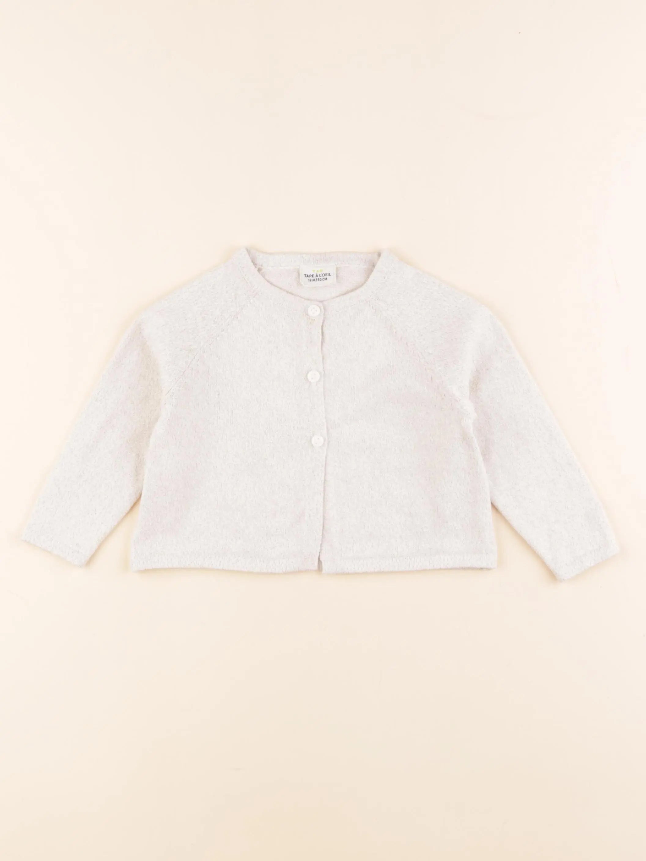 Tape à l'oeil - gilet beige - 18 mois