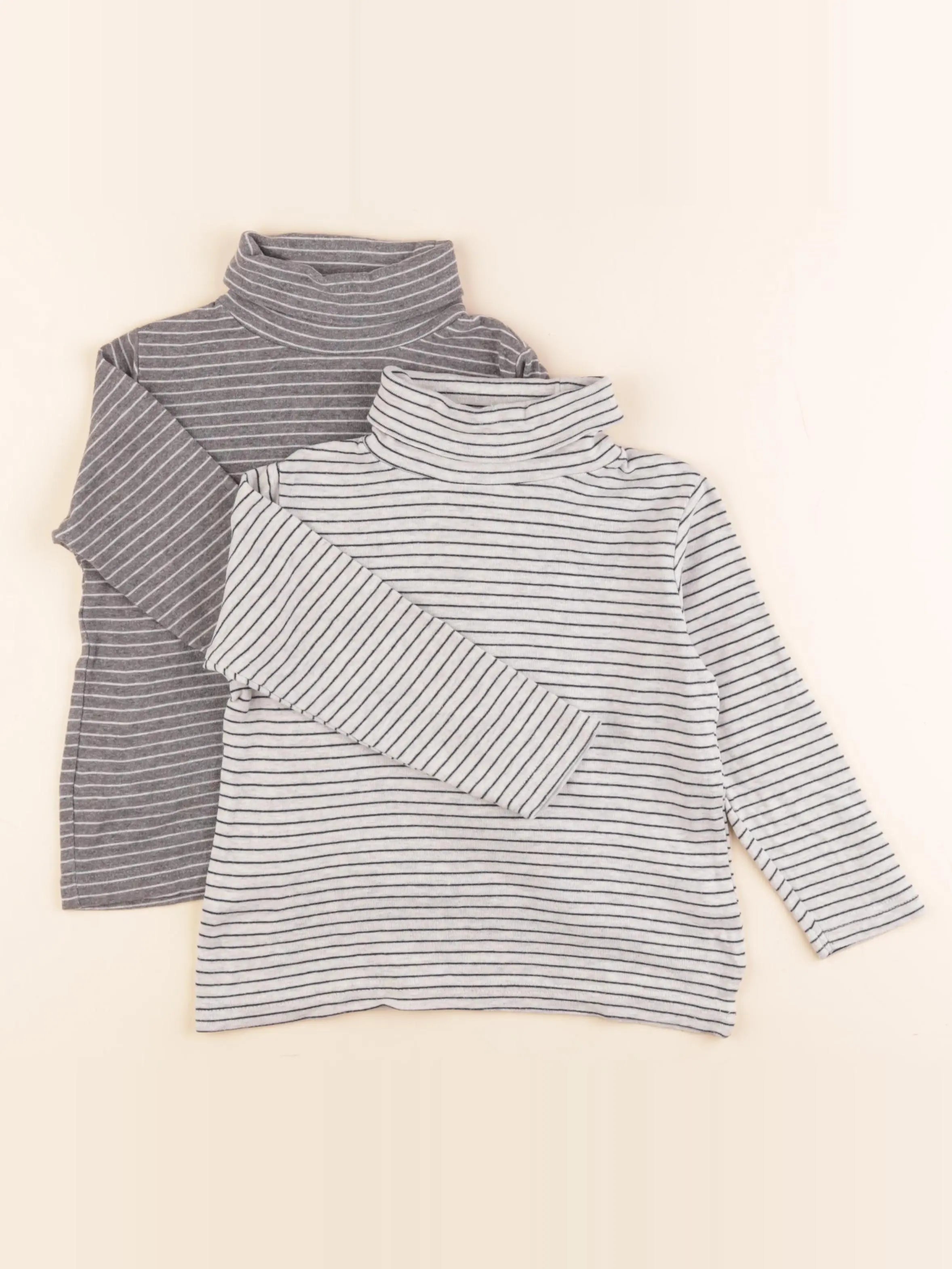Vertbaudet - lot de 2 sous-pulls bleu - 5 ans