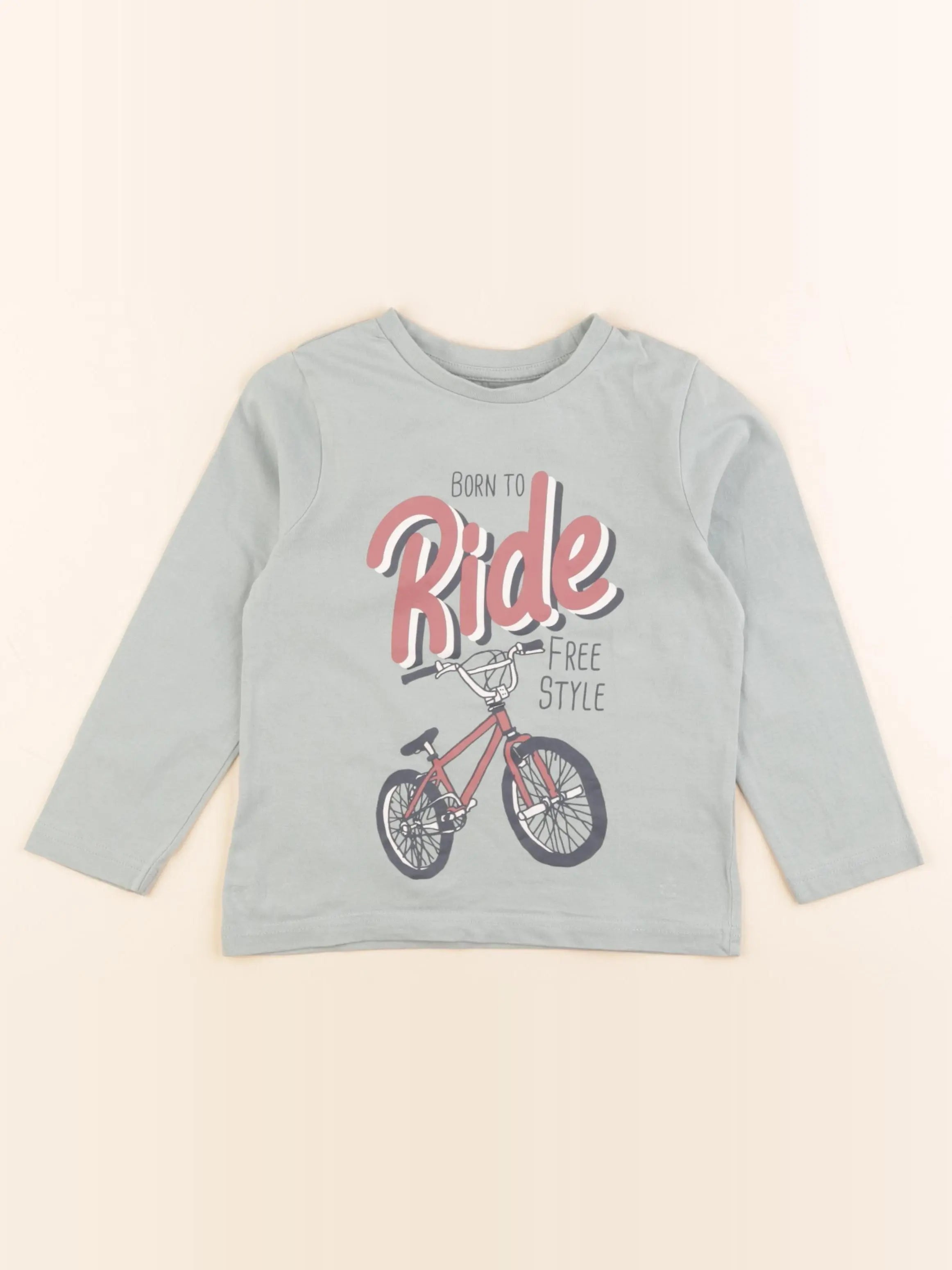 Vertbaudet - tee-shirt vert - 5 ans