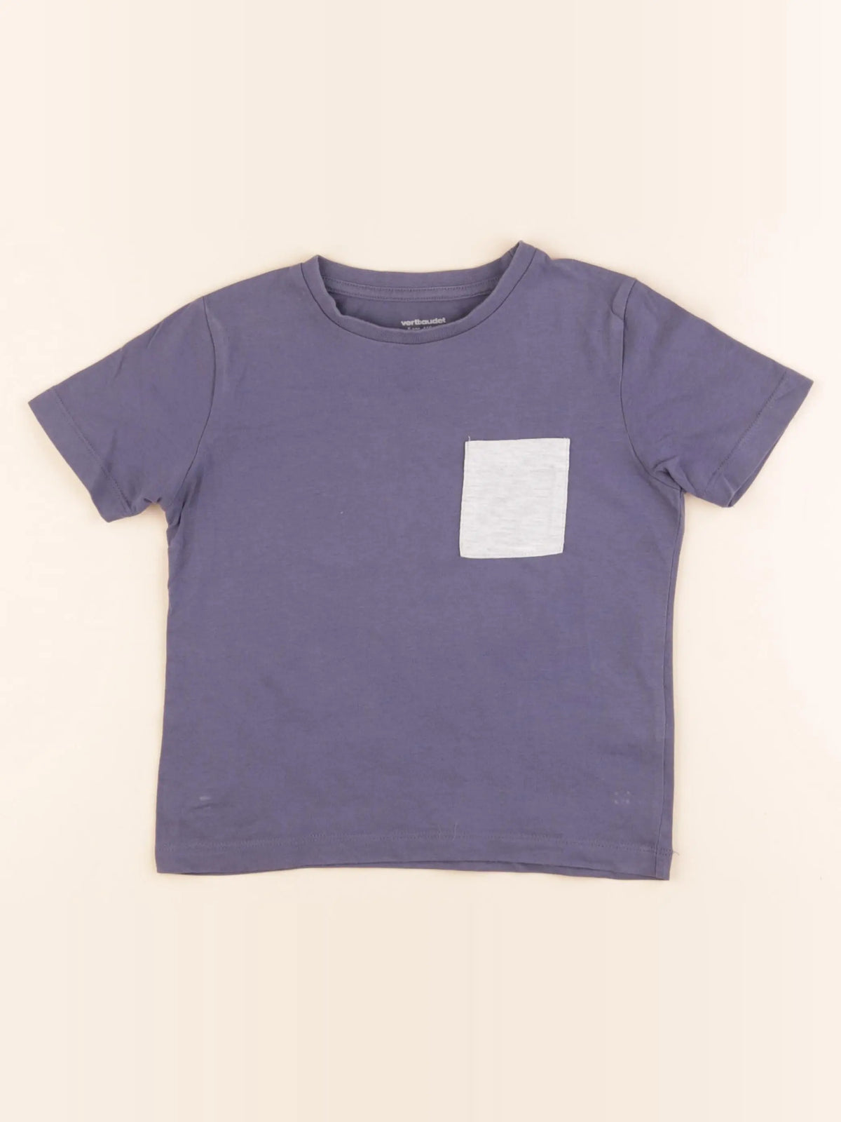 Vertbaudet - tee-shirt bleu - 5 ans