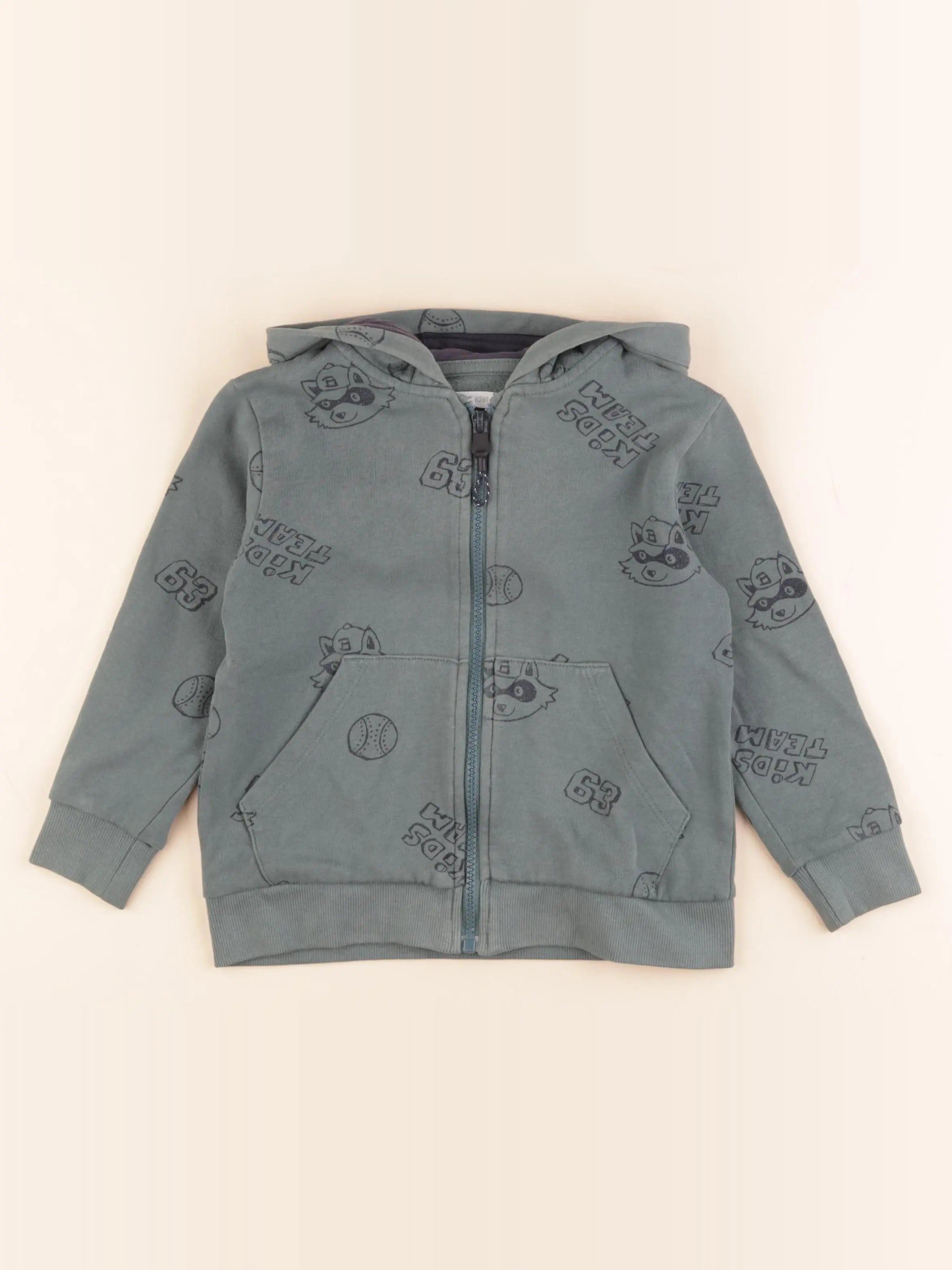 Vertbaudet - sweat vert - 5 ans