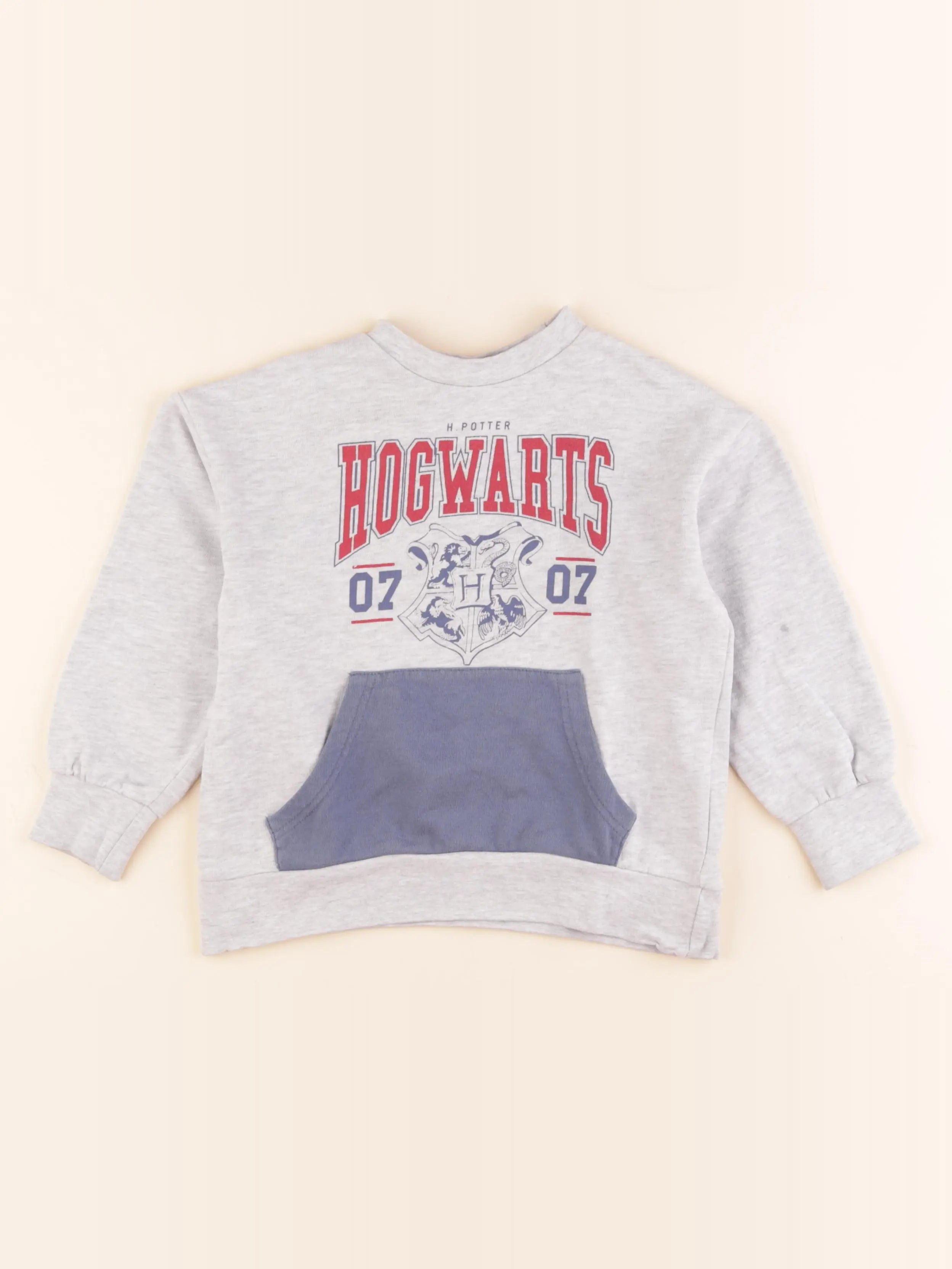 Vertbaudet - sweat gris - 6 ans