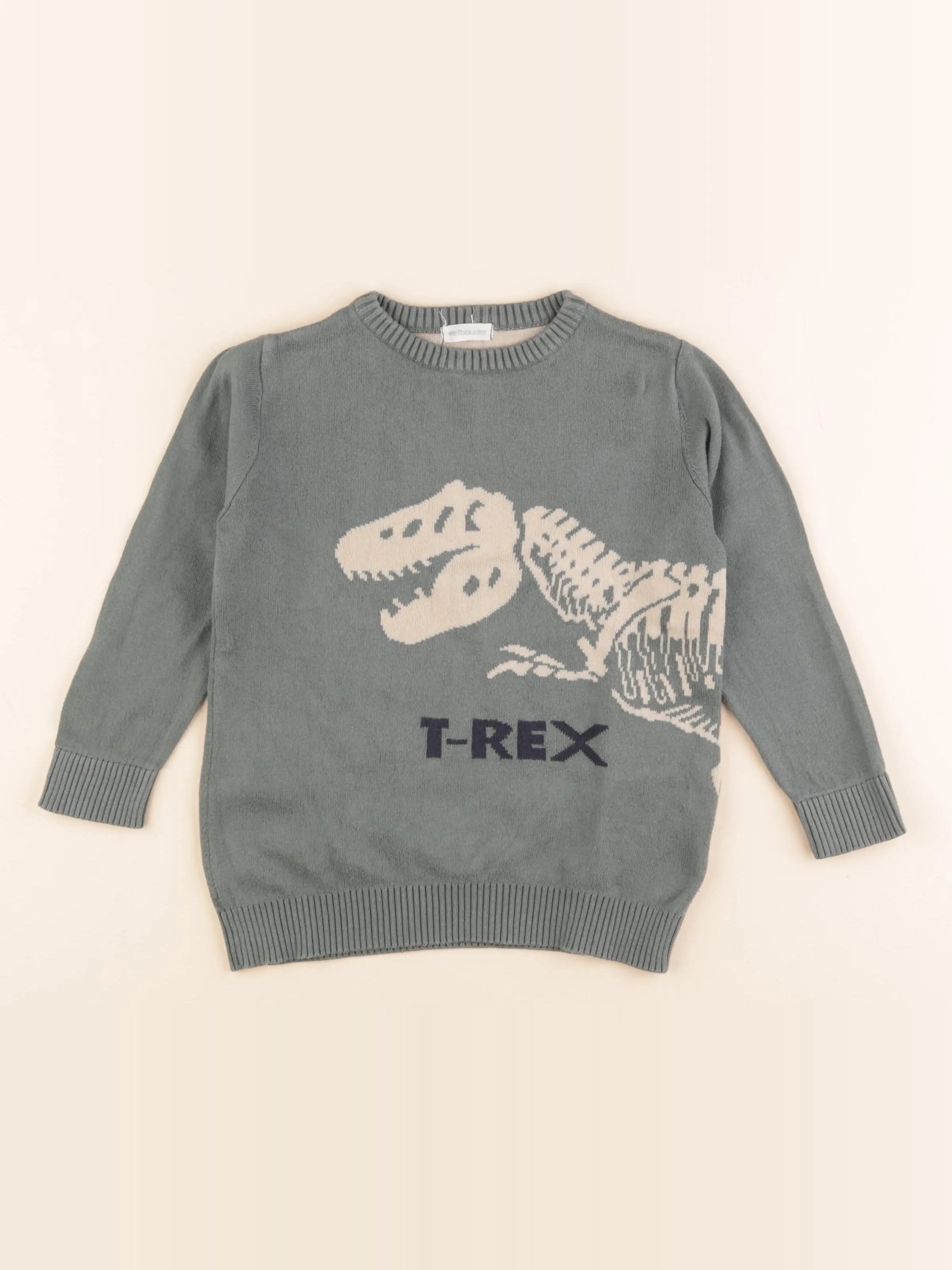 Vertbaudet - pull vert - 5 ans