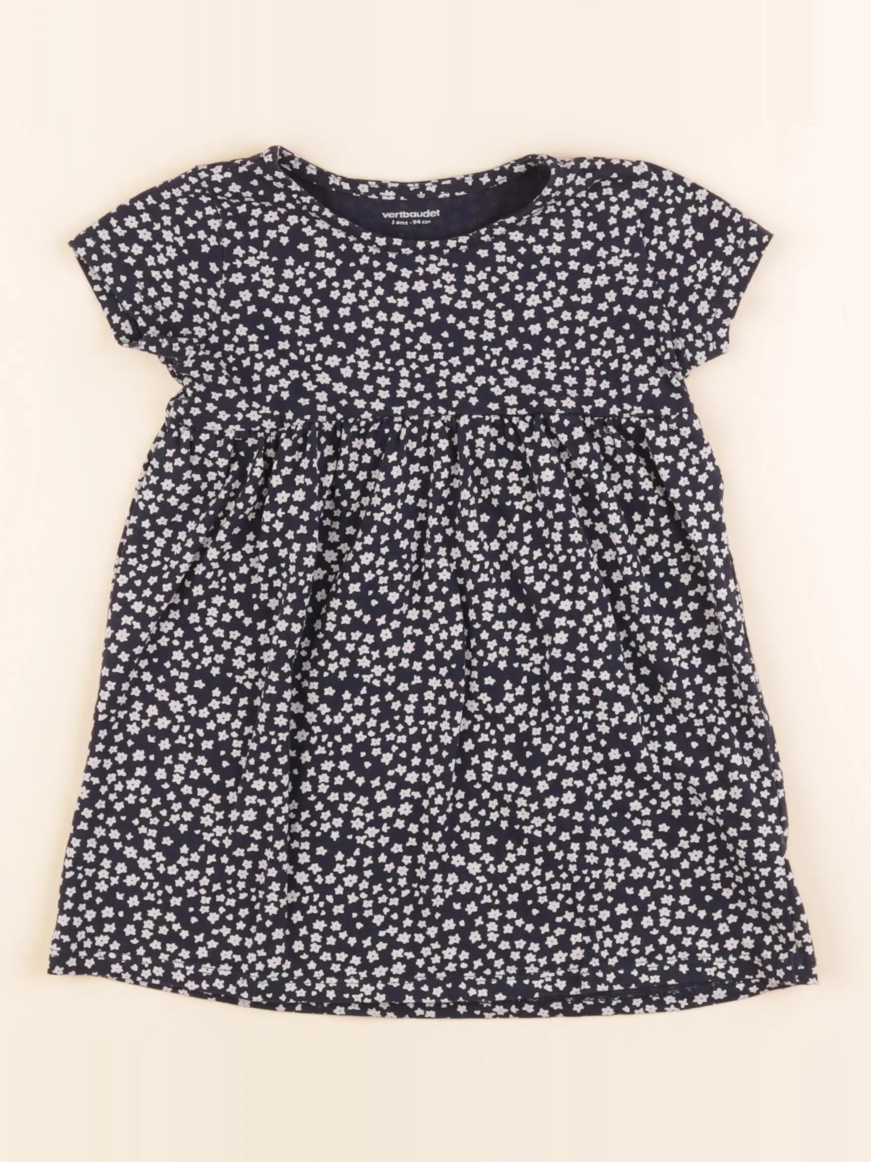 Vertbaudet - robe bleu - 3 ans