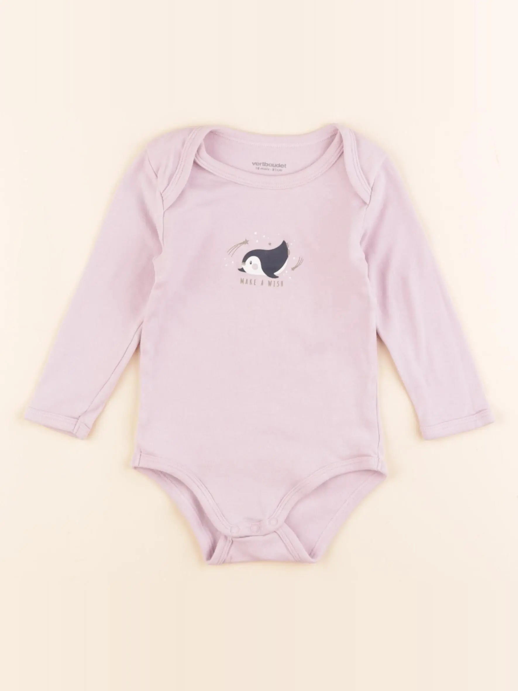 Vertbaudet - body violet - 18 mois