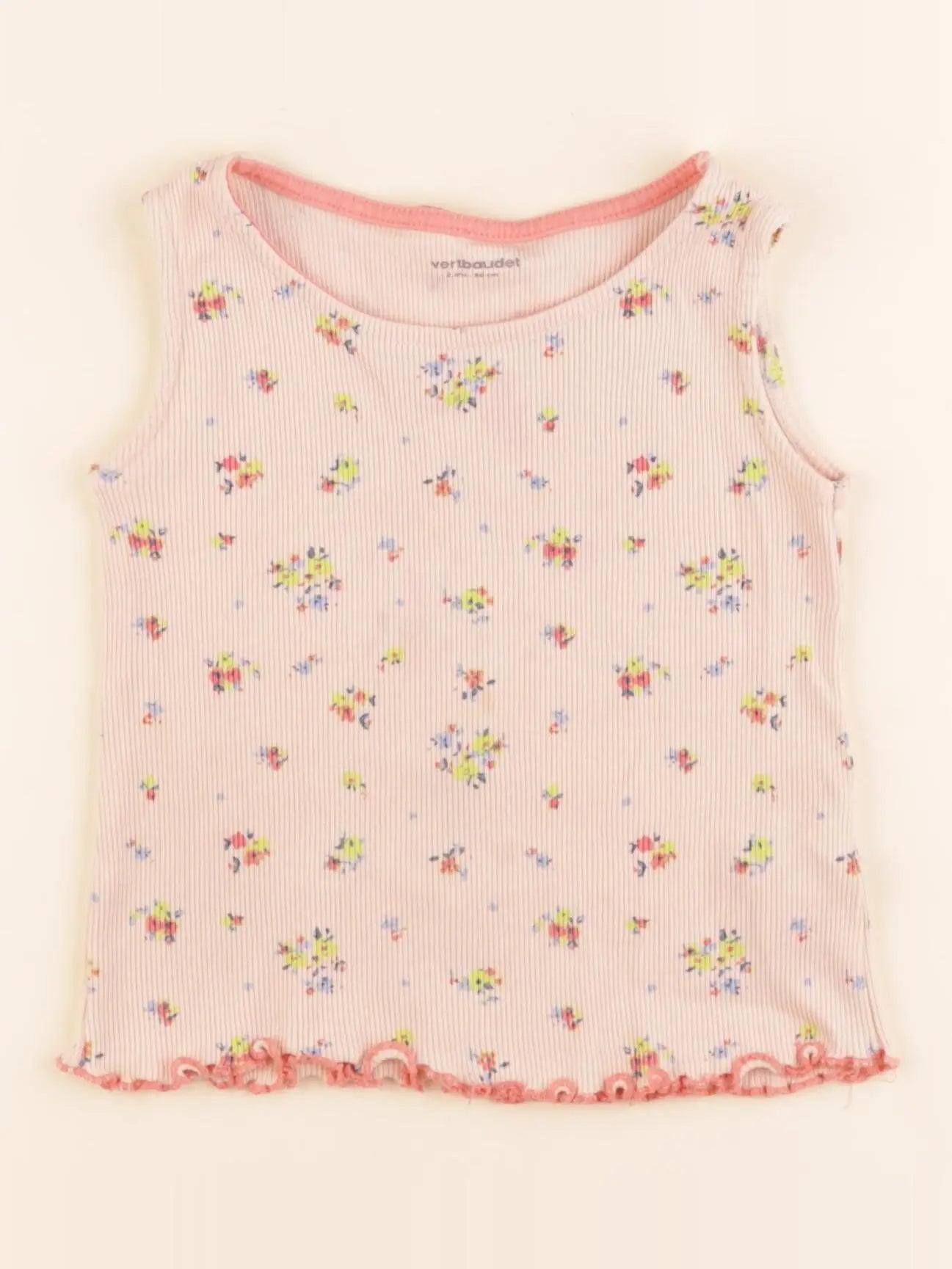 Vertbaudet - débardeur rose - 2 ans