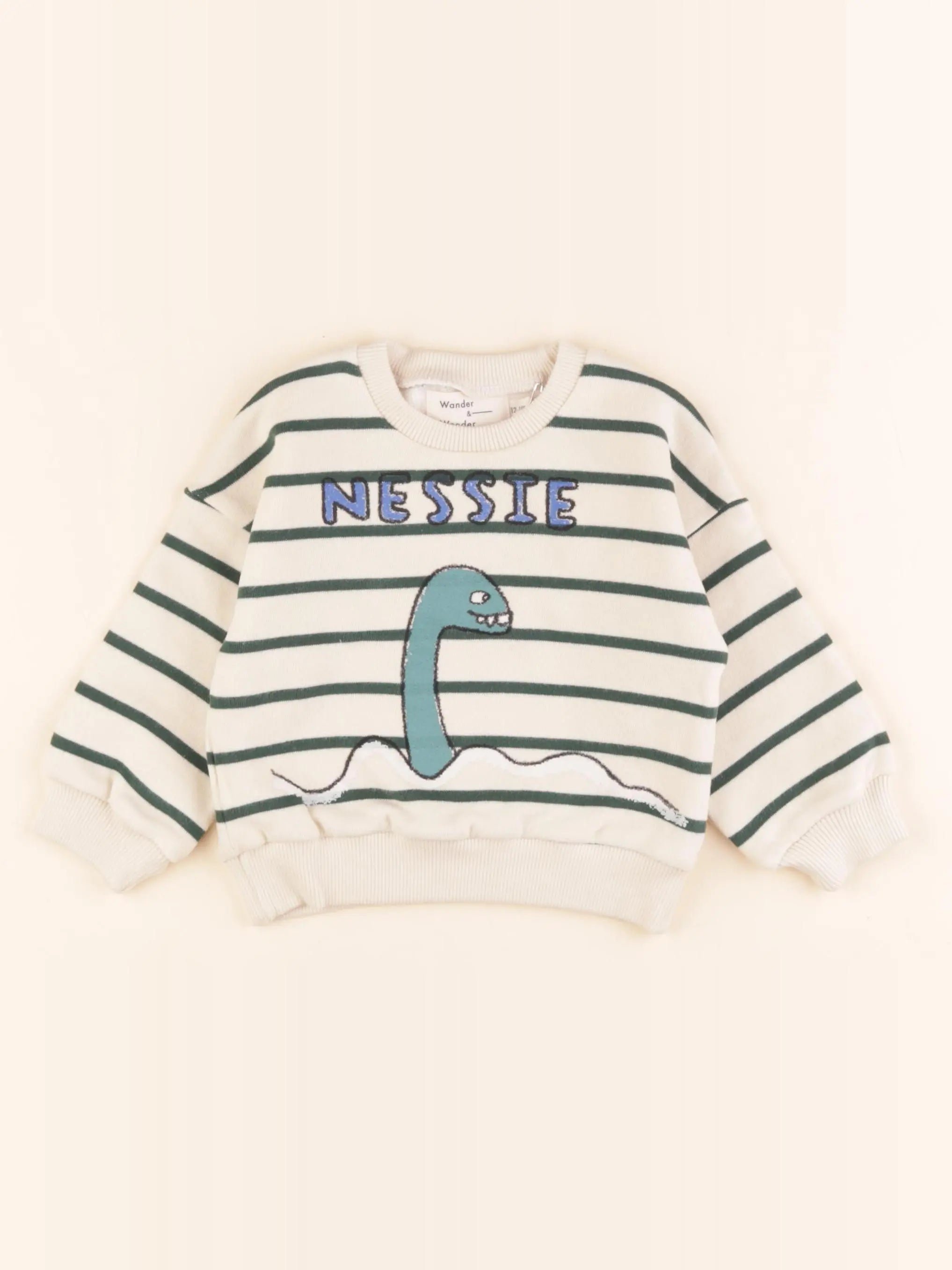 Sweat blanc, vert