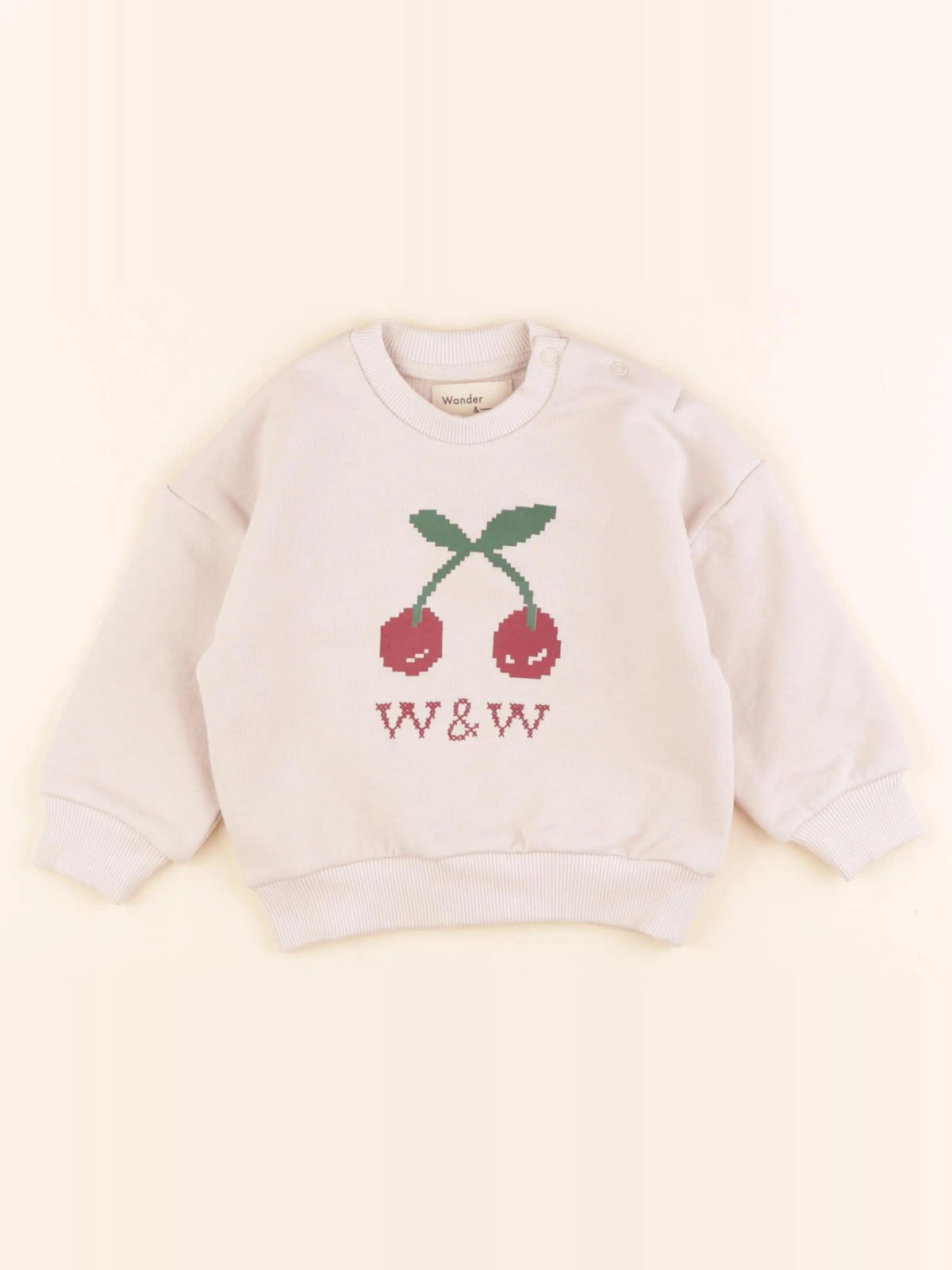 Sweat beige, rouge