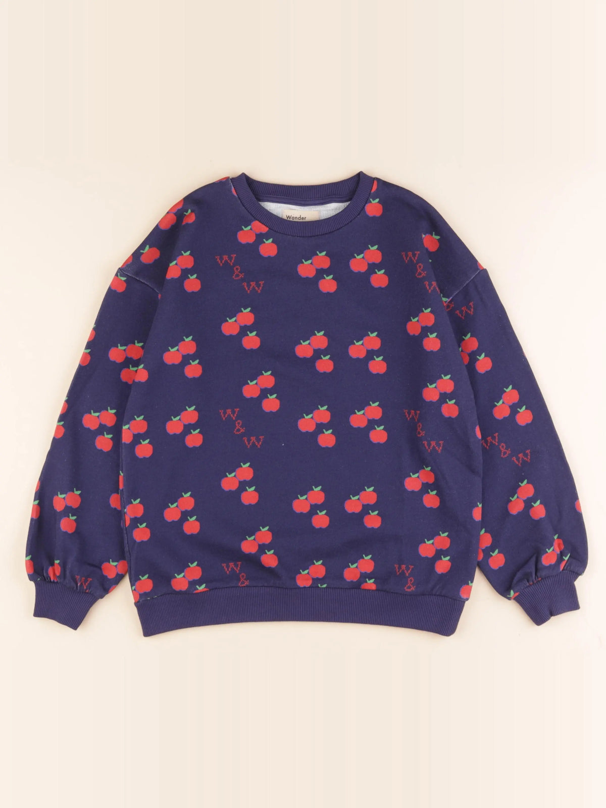 Sweat bleu, rouge