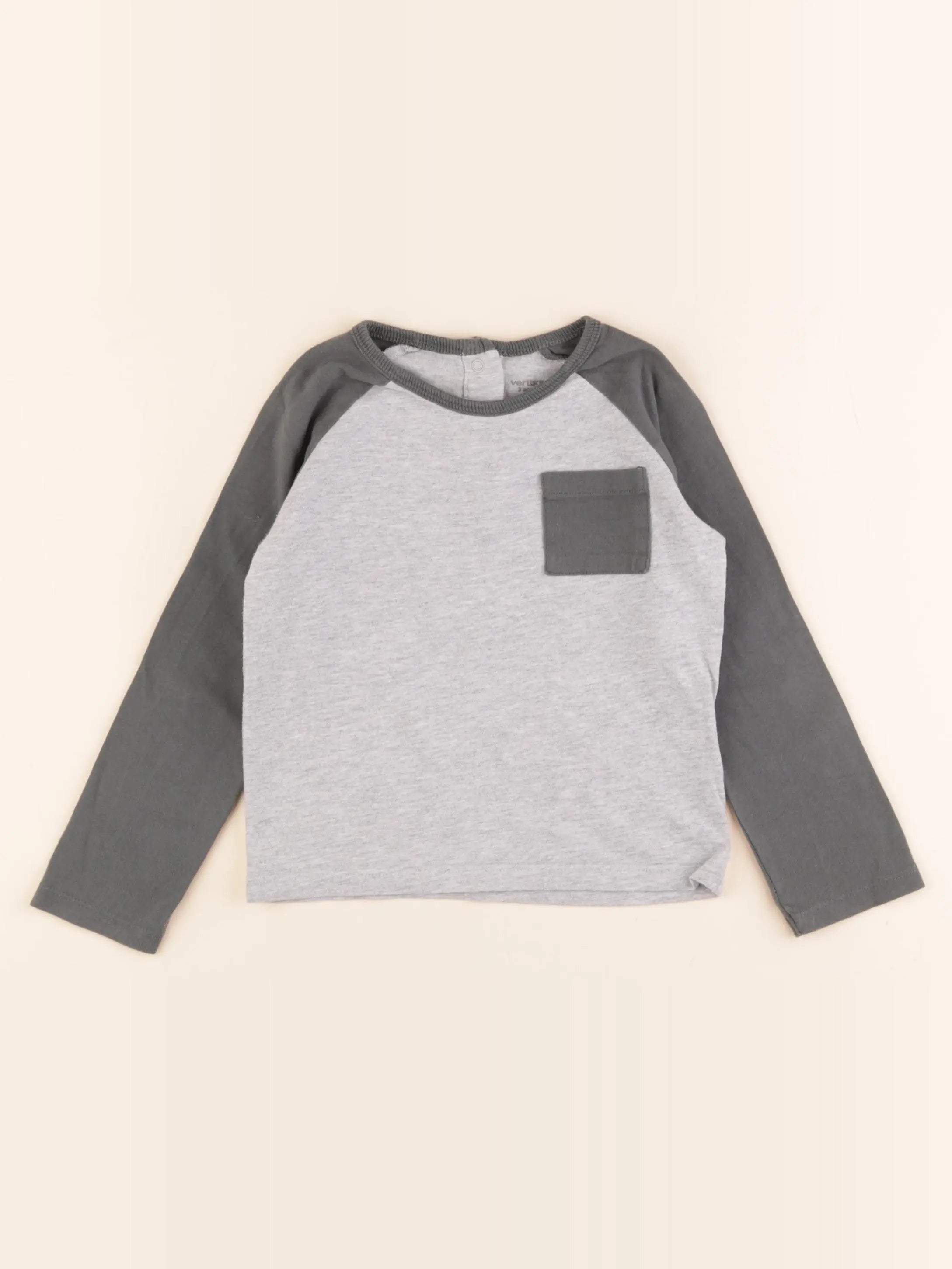 Vertbaudet - tee-shirt gris - 3 ans