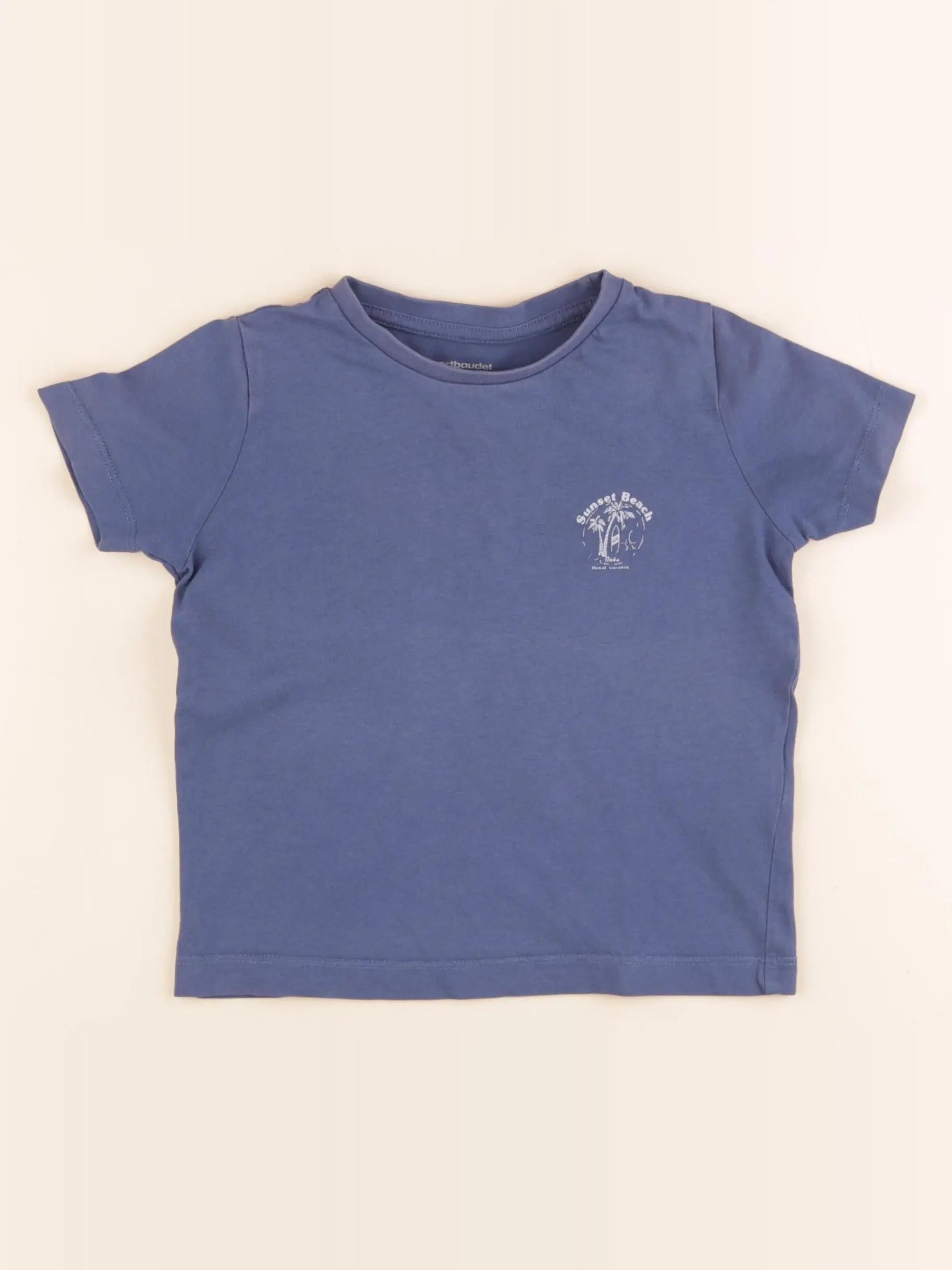 Vertbaudet - tee-shirt bleu - 3 ans
