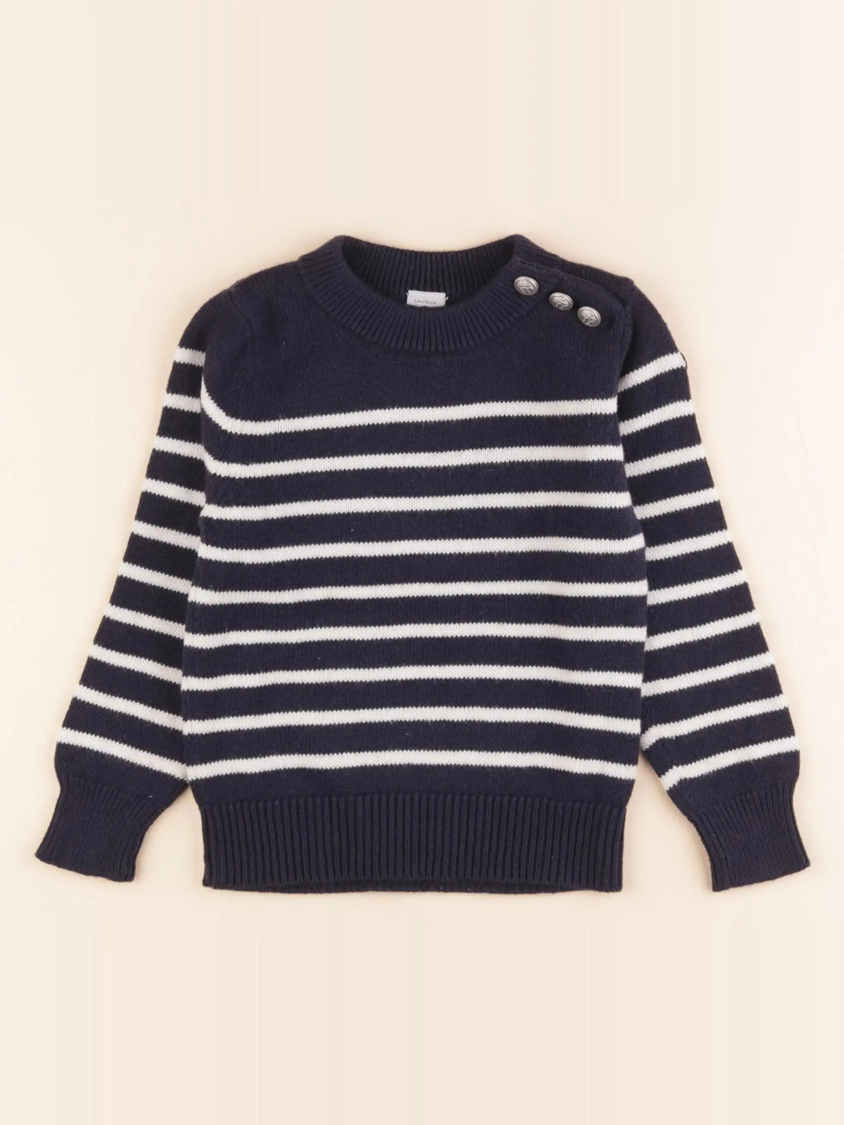 Pull bleu, blanc