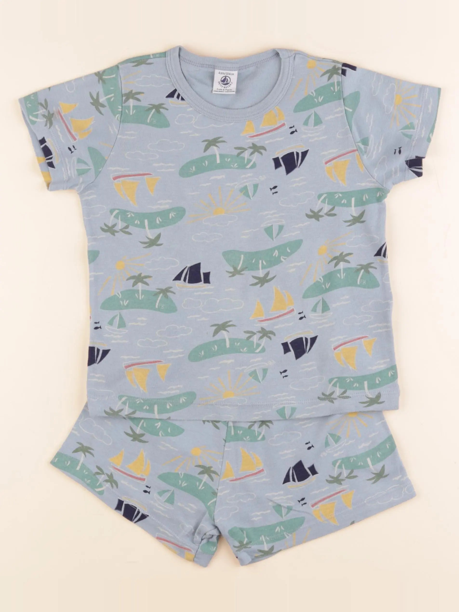 Pyjama coton bleu