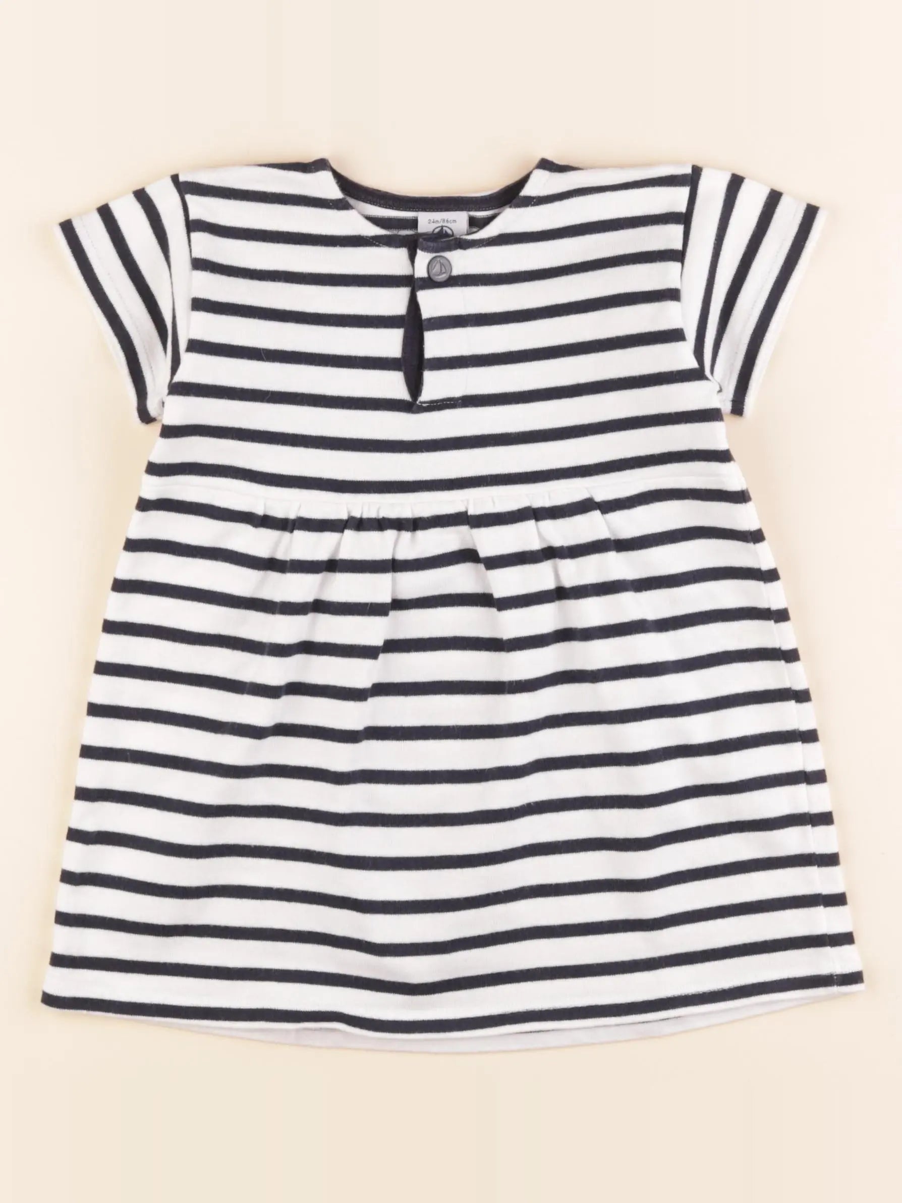 Robe blanc, bleu