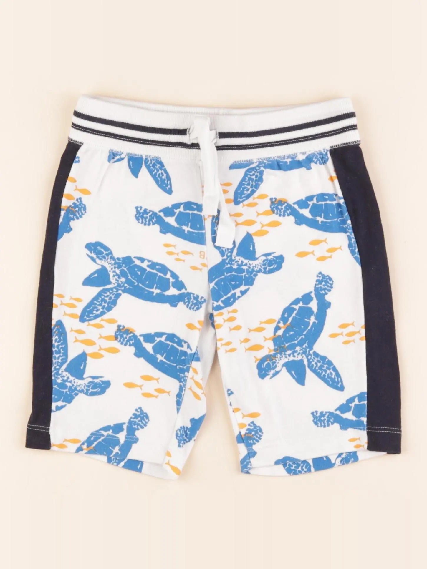 Petit Bateau - short bleu, blanc - 4 ans