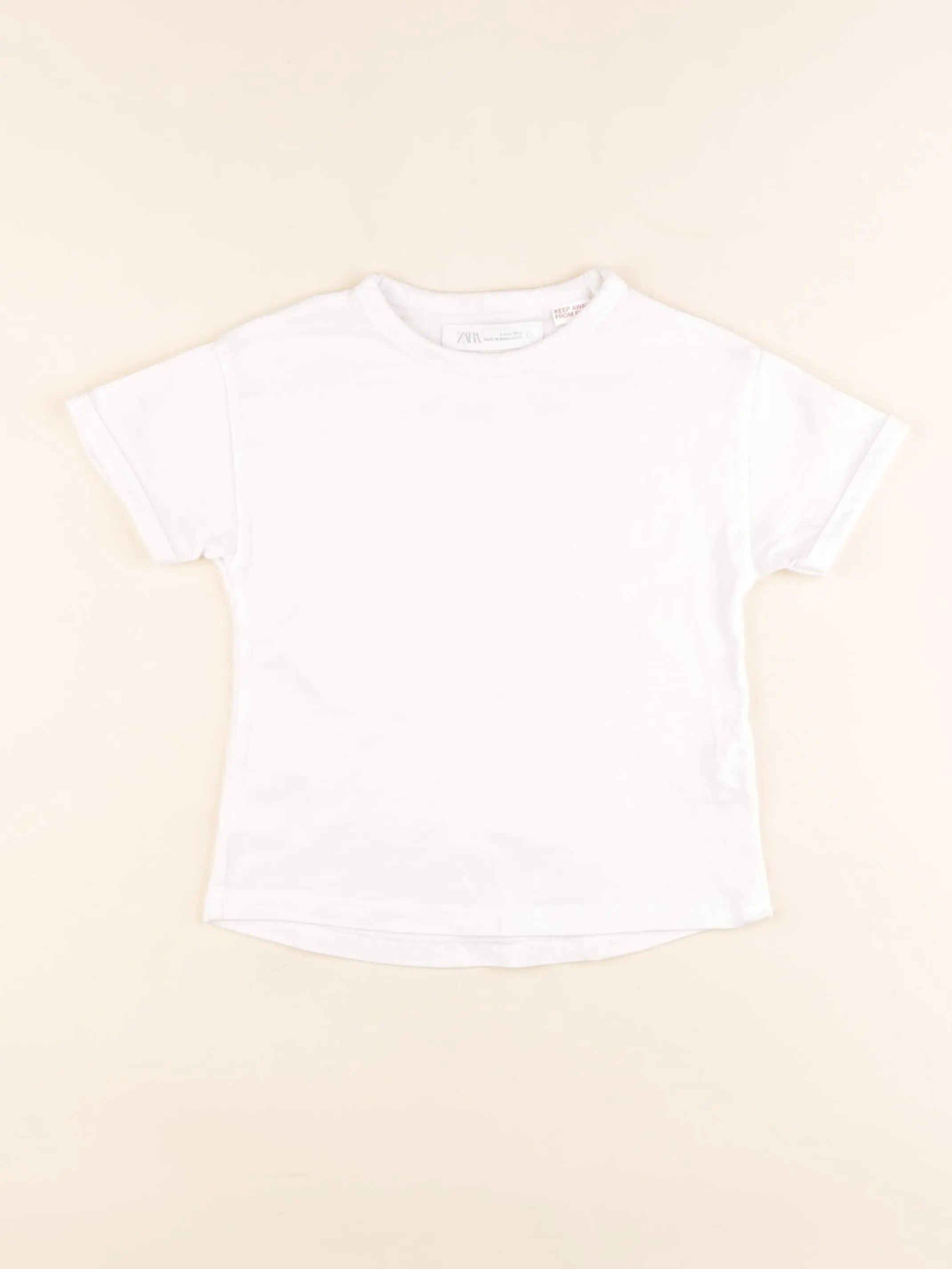 Zara - tee-shirt blanc - 3 ans