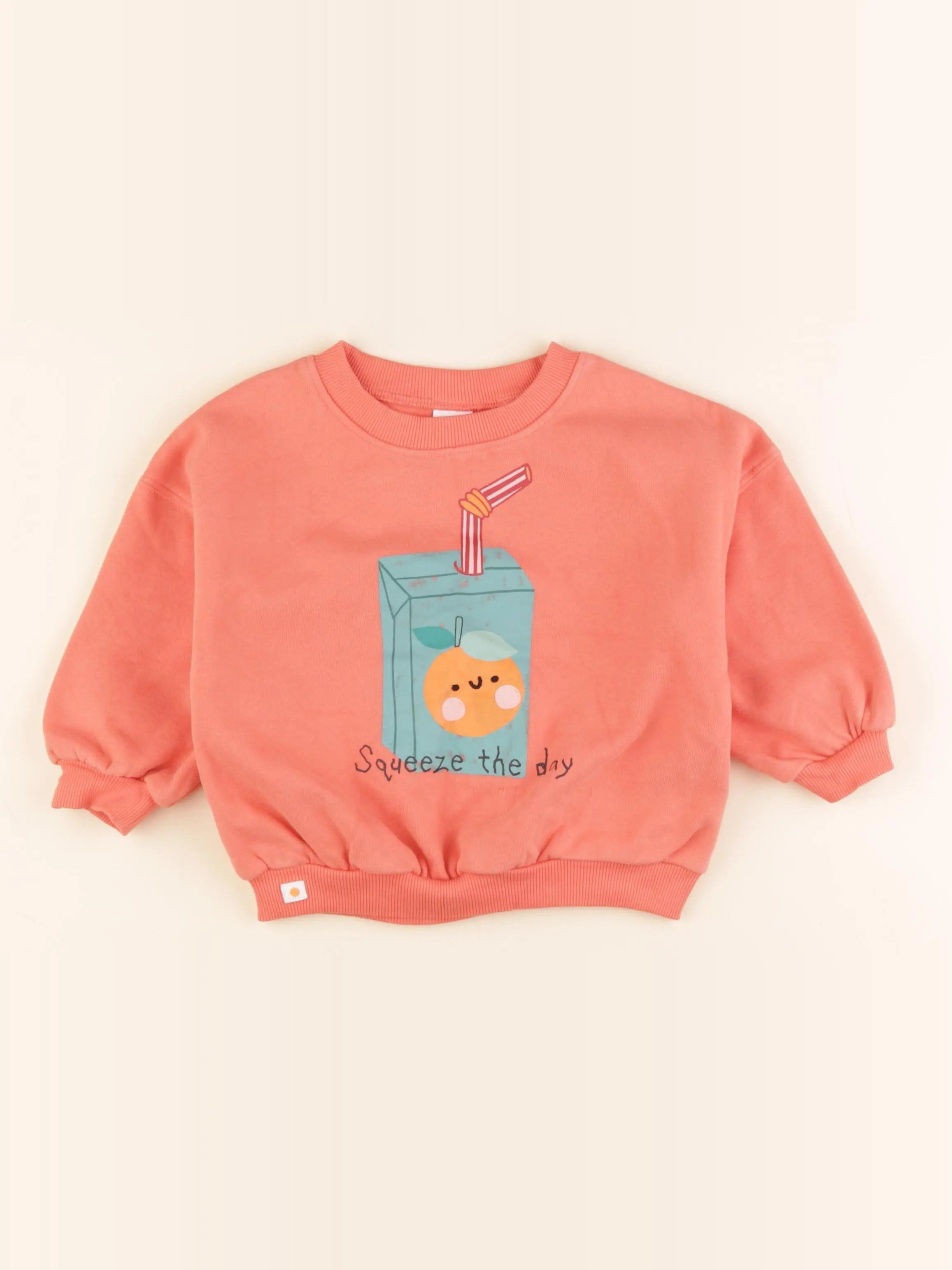 Next - sweat orange - 18/24 mois