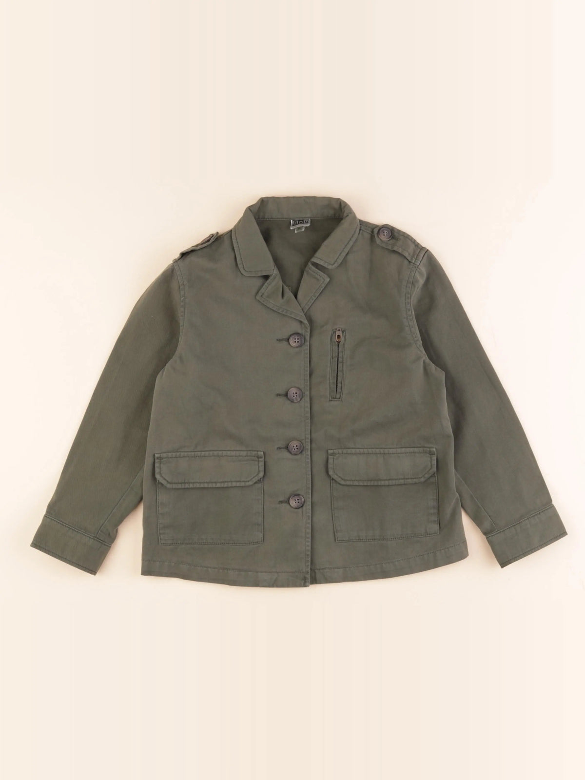 Bonton - veste imprimé au dos vert - 6 ans