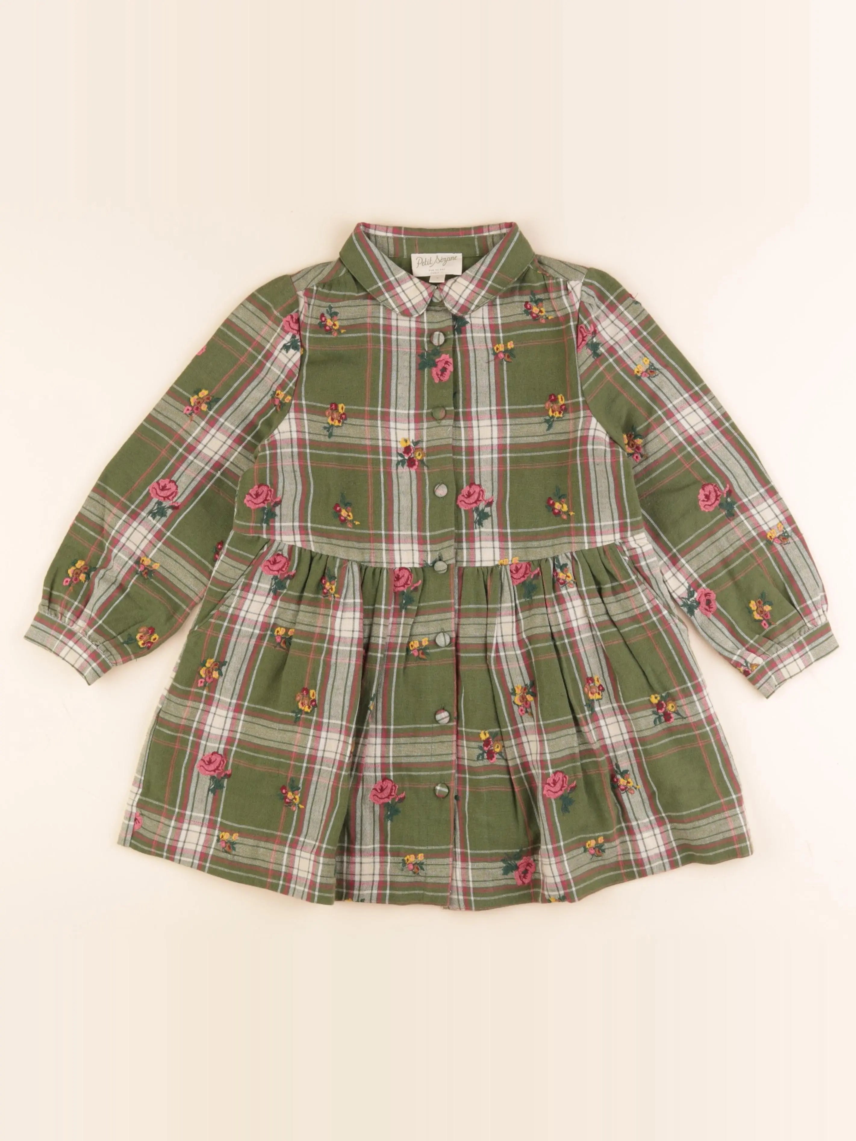 Petit Sézane - robe vert - 4 ans
