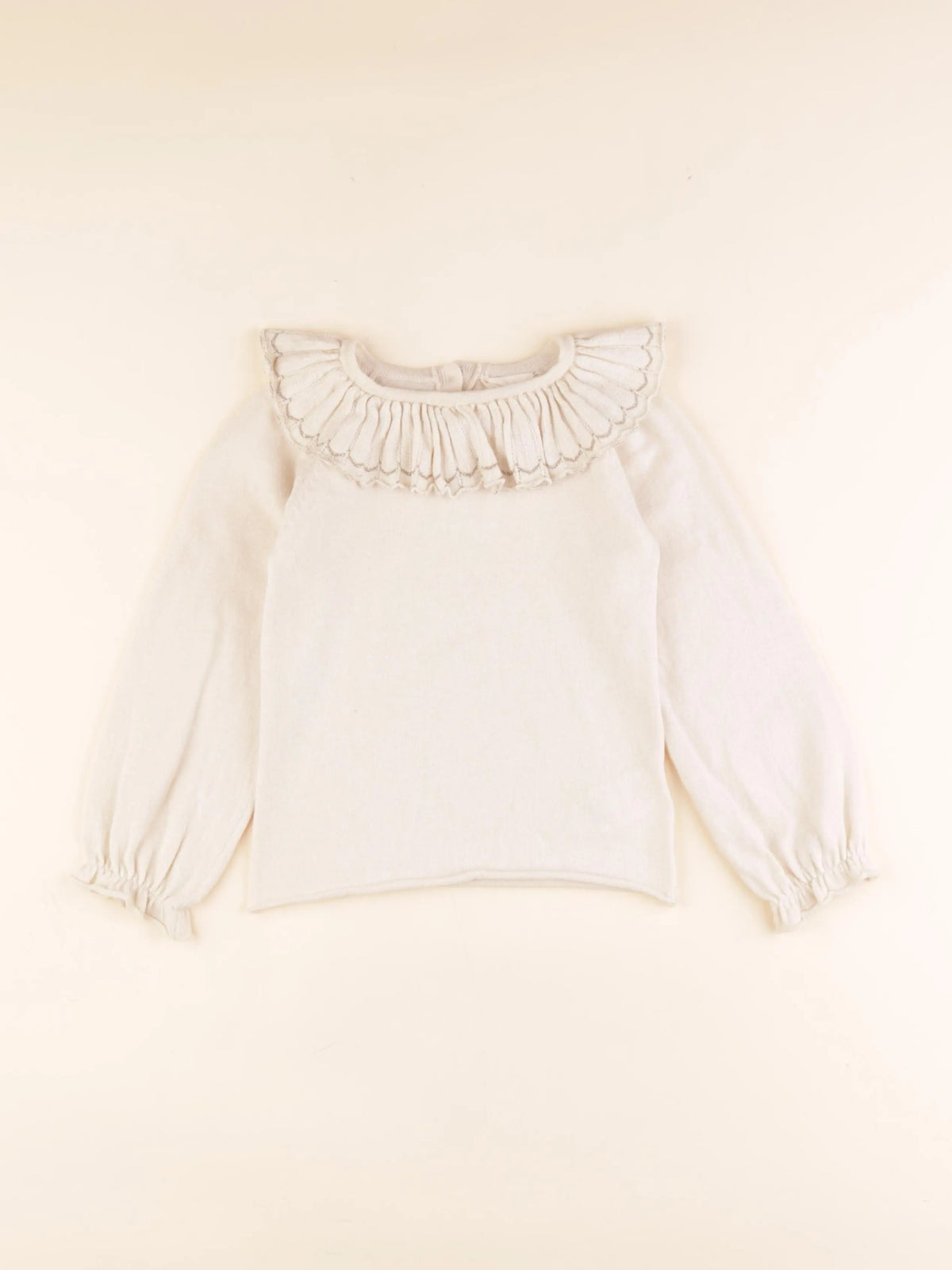 Louis Louise - pull beige, or - 4 ans