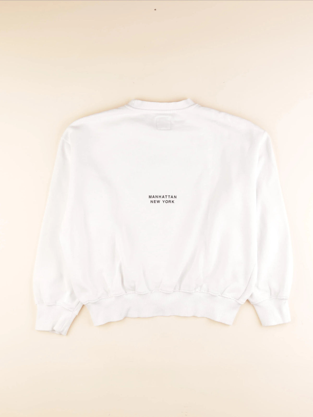 Zara - sweat imprimé au dos blanc - 12/13 ans