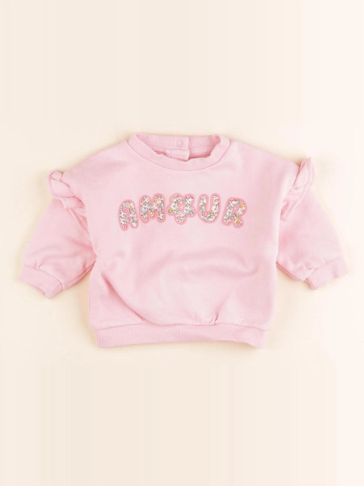 Vertbaudet - sweat rose - 3 mois
