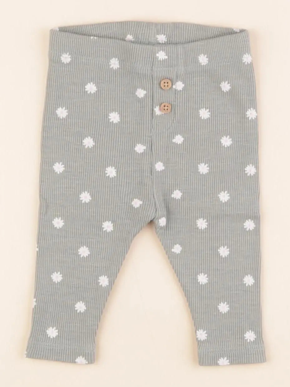 Vertbaudet - legging vert - 3 mois