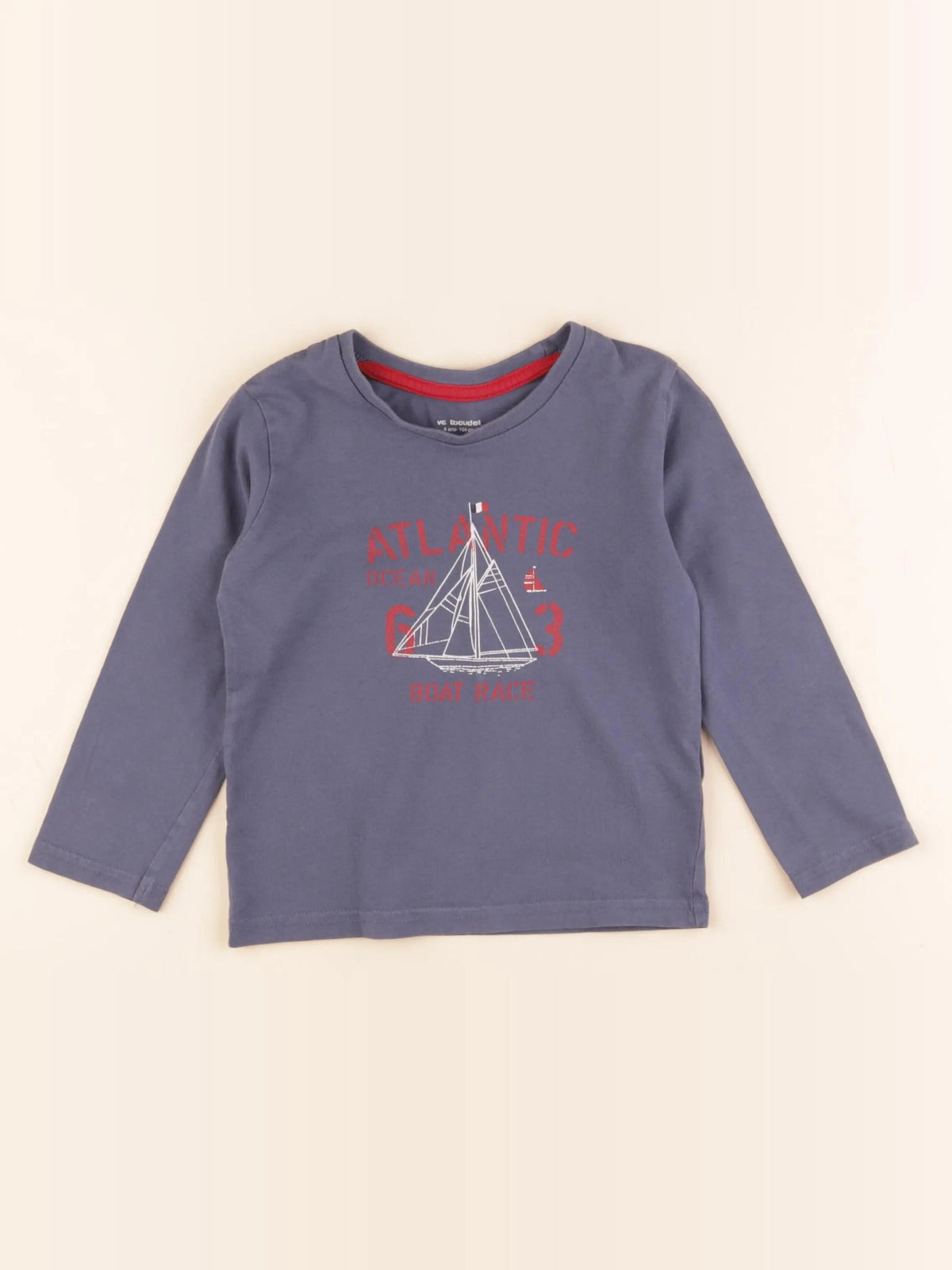 Vertbaudet - tee-shirt bleu - 4 ans